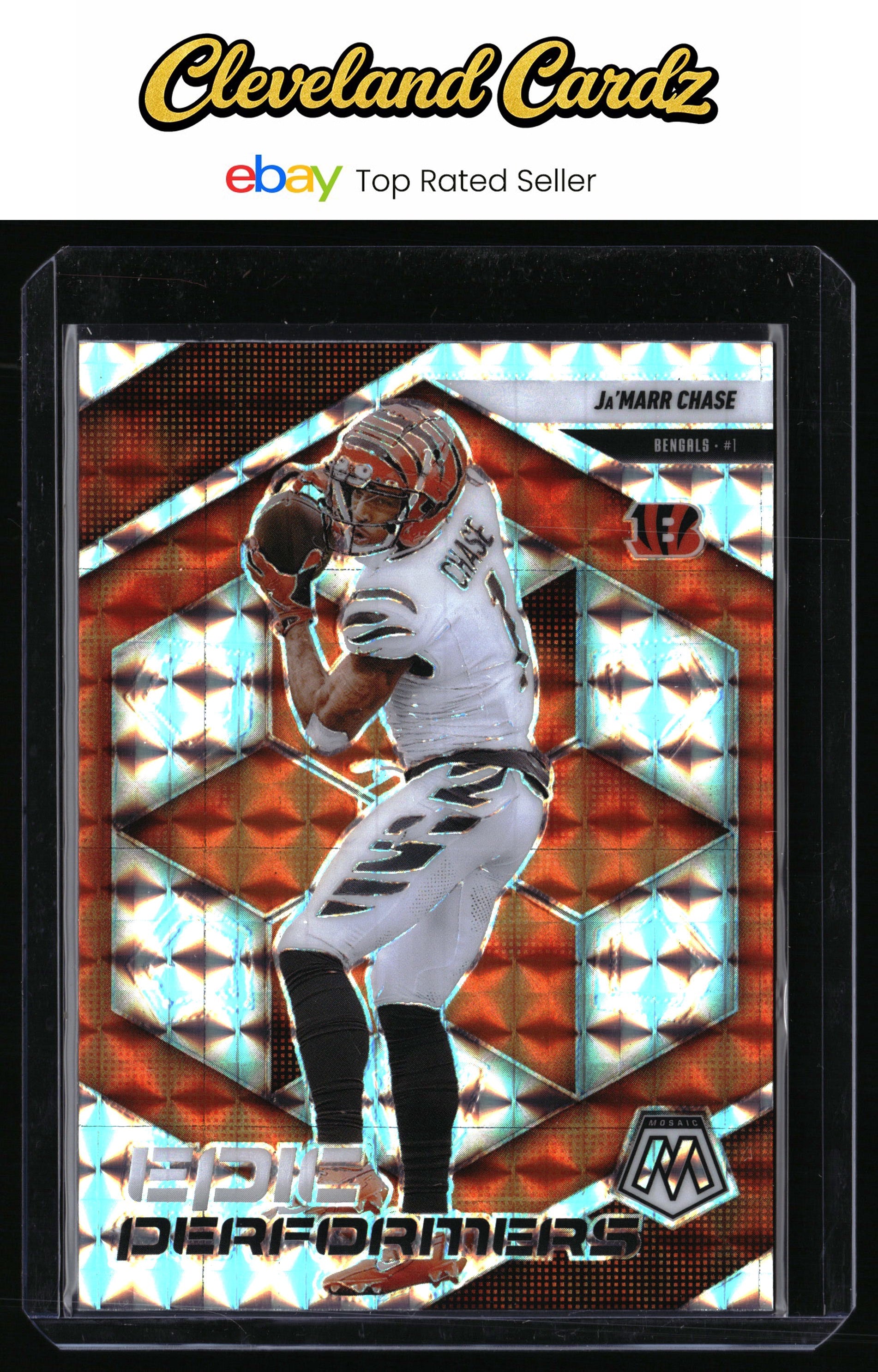 2025 Panini Mosaic #1 Ja'Marr Chase Epic Performers Mosaic
