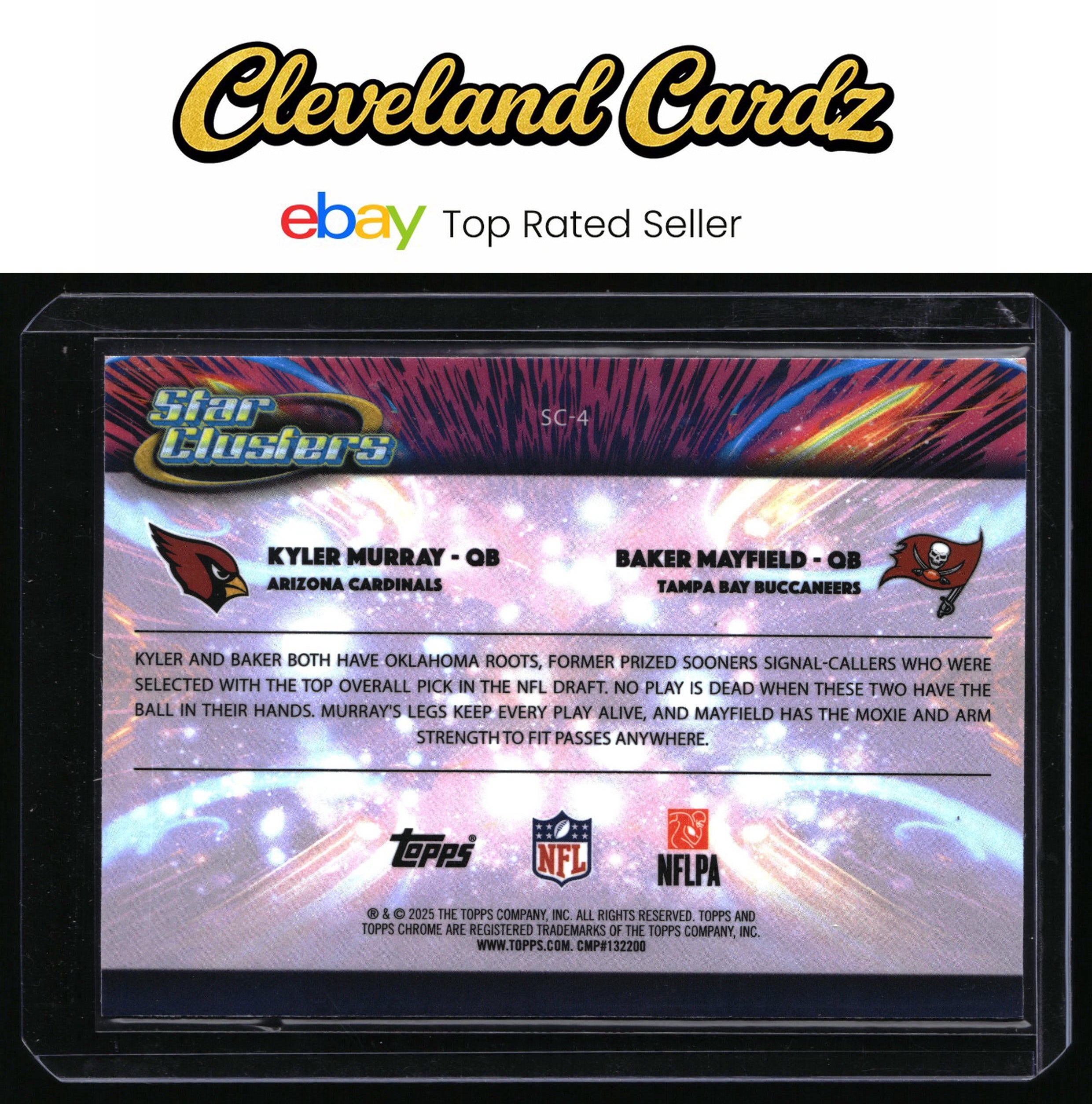 2025 Topps Chrome Cosmic #SC-4 Baker Mayfield / Kyler Murray Star Clusters