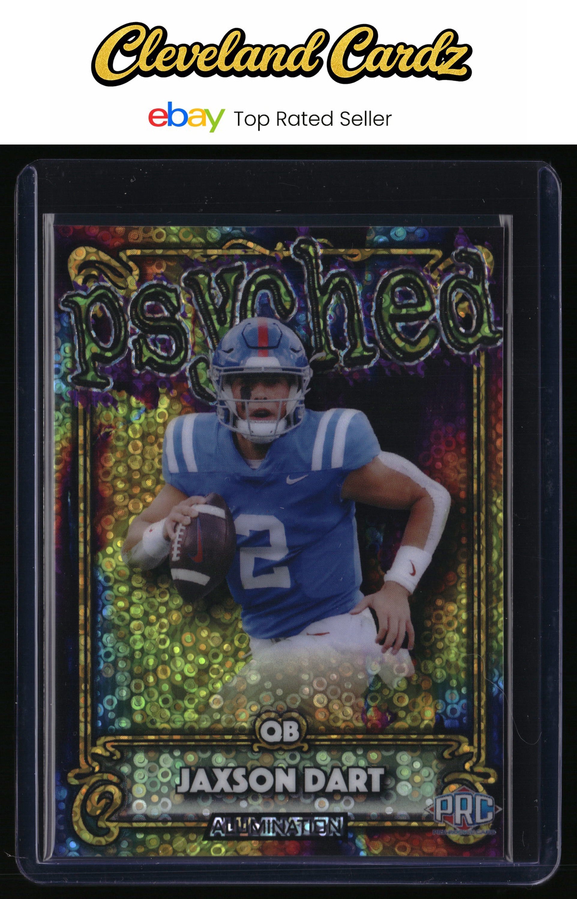 2023 Wild Card Jaxson Dart Psychedelic Disco Refractor #/25