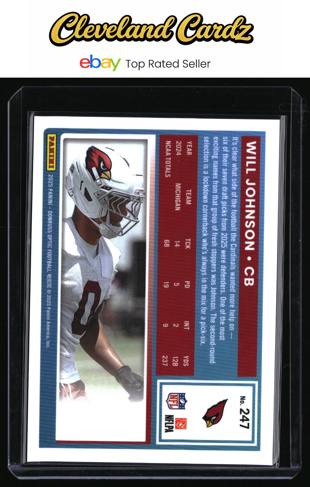 2025 Donruss Optic #247 Will Johnson