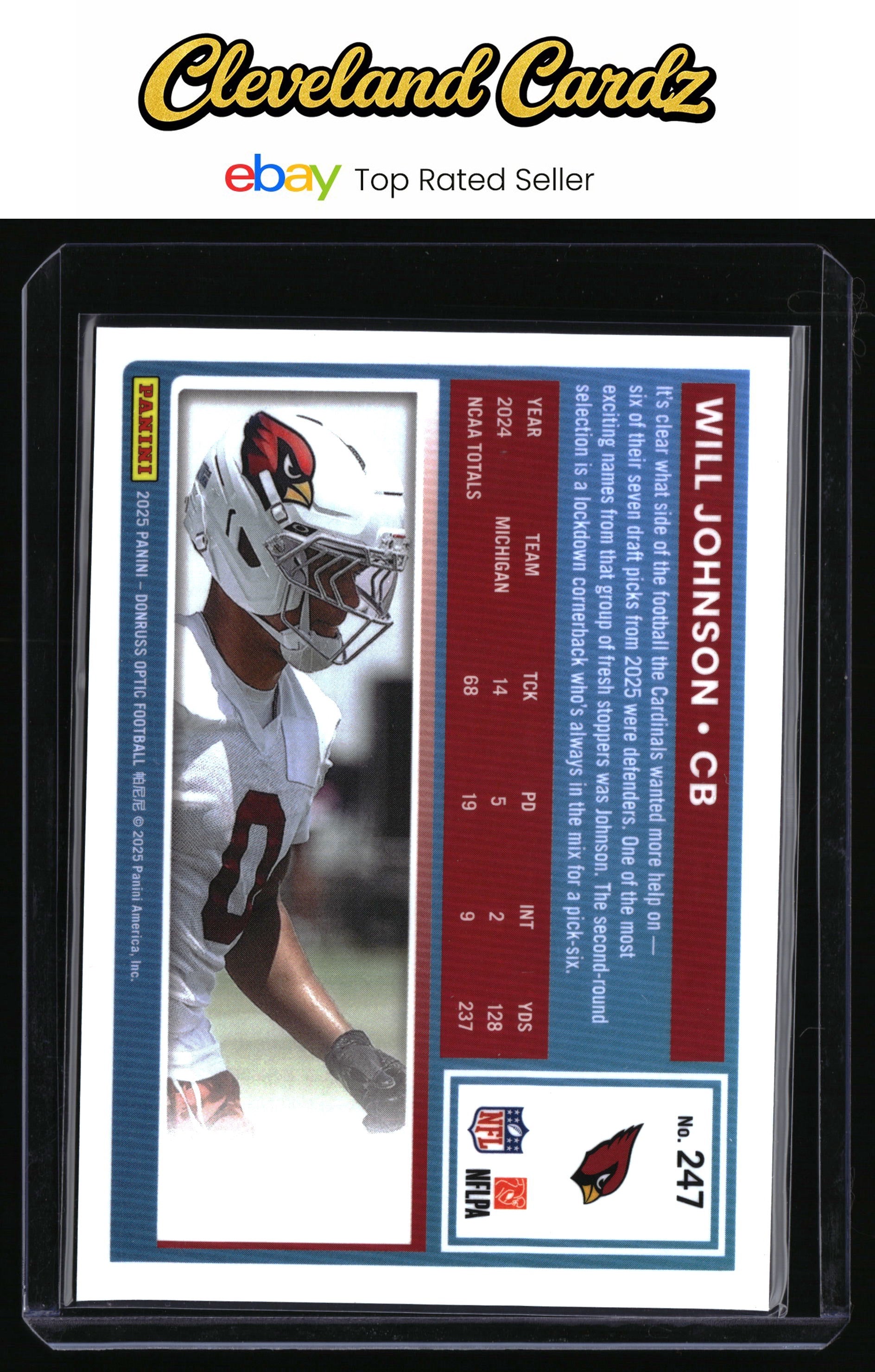 2025 Donruss Optic #247 Will Johnson