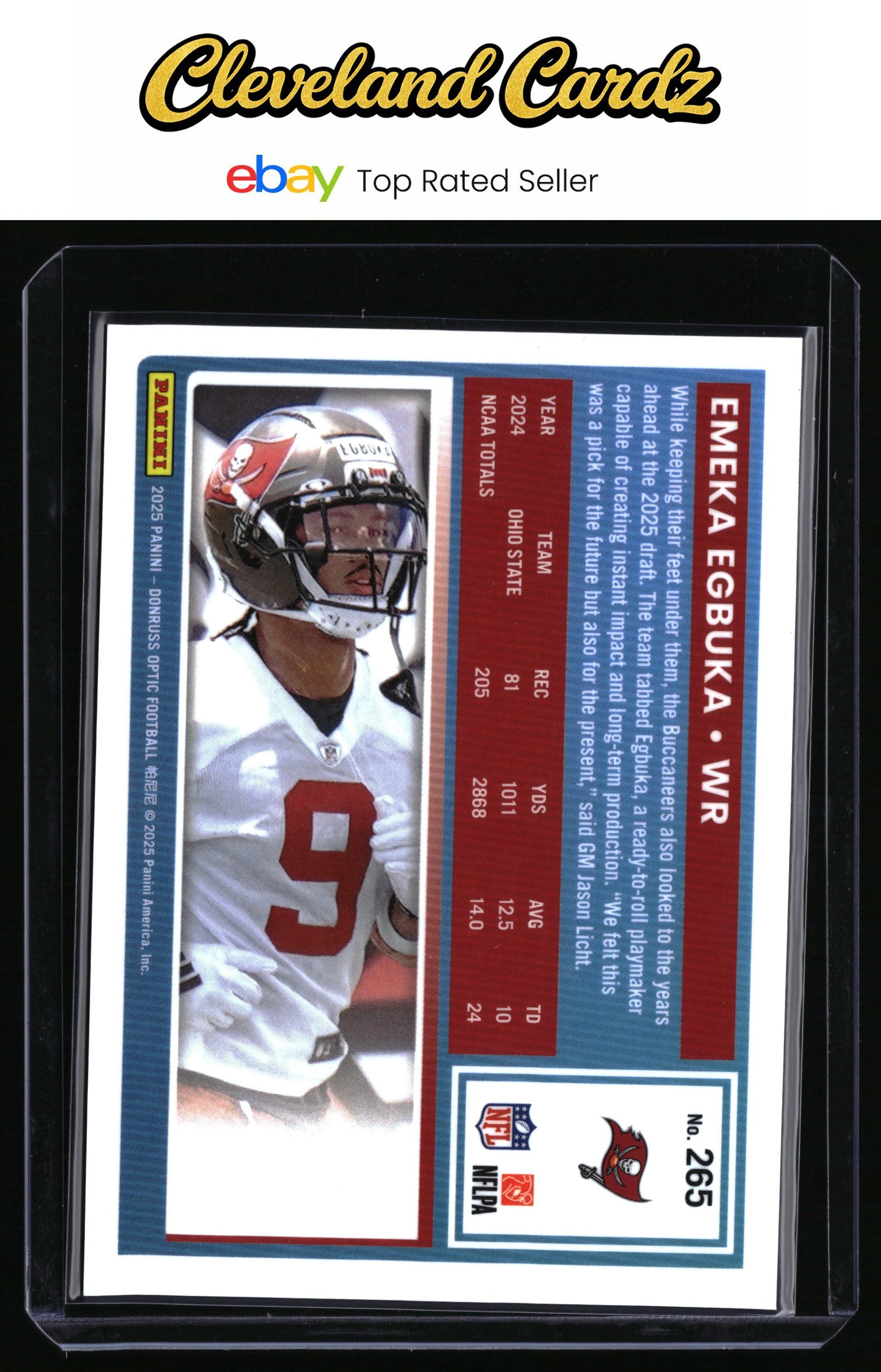 2025 Donruss Optic #265 Emeka Egbuka