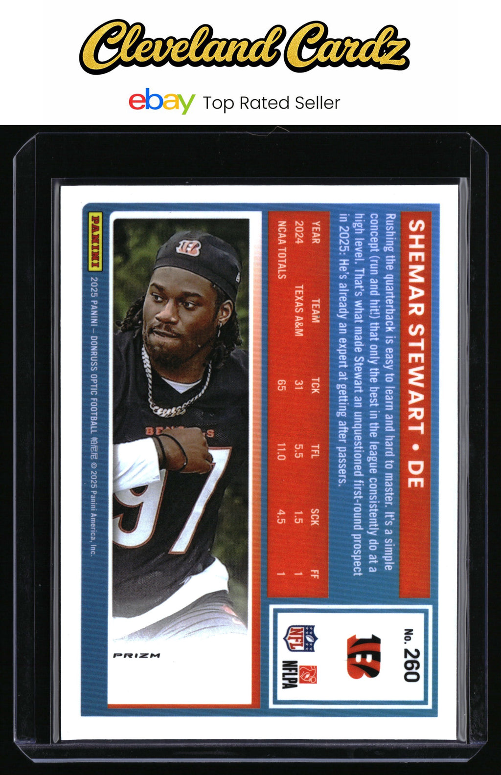 2025 Donruss Optic #260 Shemar Stewart Green Velocity