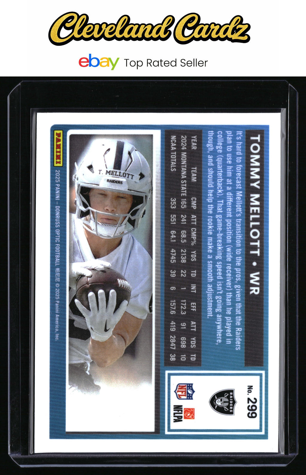 2025 Donruss Optic #299 Tommy Mellott