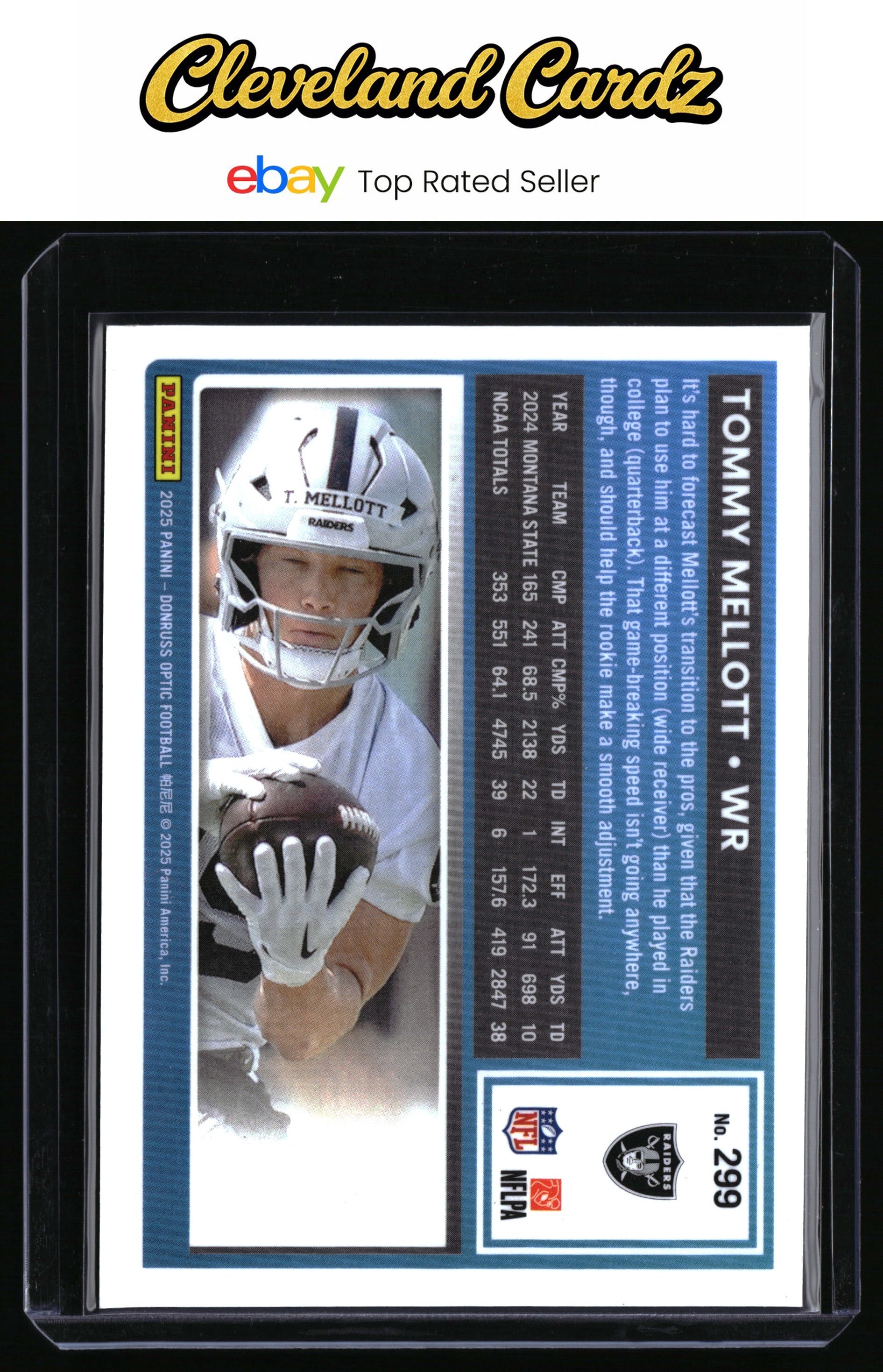 2025 Donruss Optic #299 Tommy Mellott