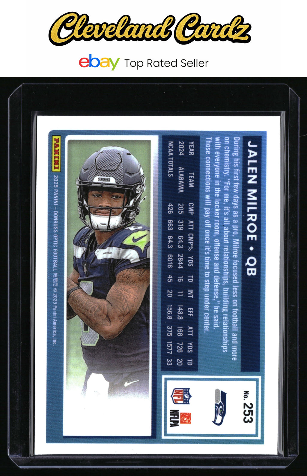 2025 Donruss Optic #253 Jalen Milroe