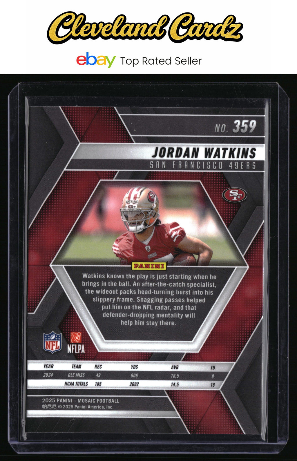 2025 Panini Mosaic #359 Jordan Watkins