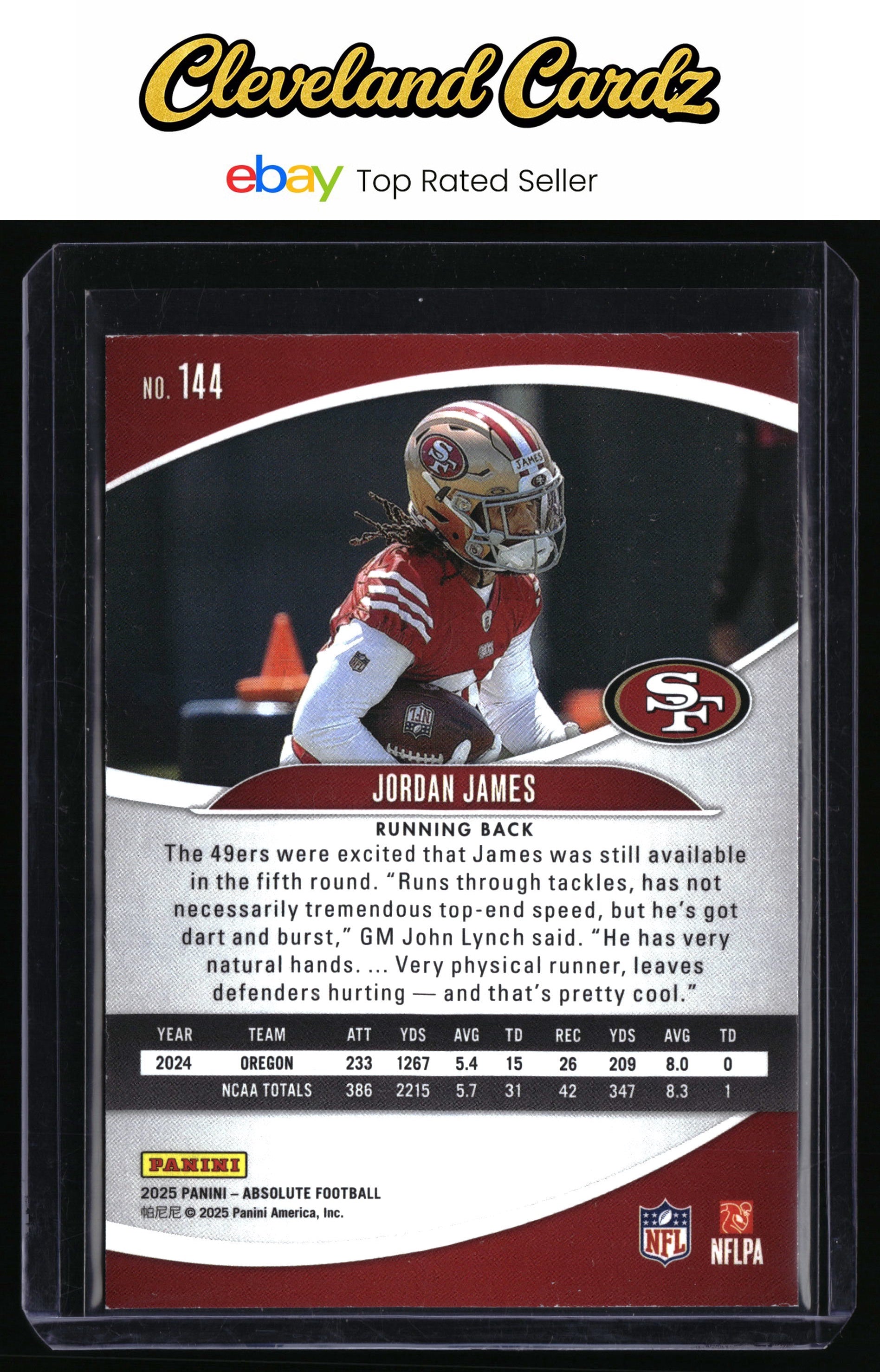 2025 Panini Absolute #144 Jordan James Retail