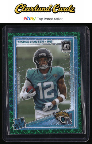 2025 Donruss Optic #201 Travis Hunter Green Velocity