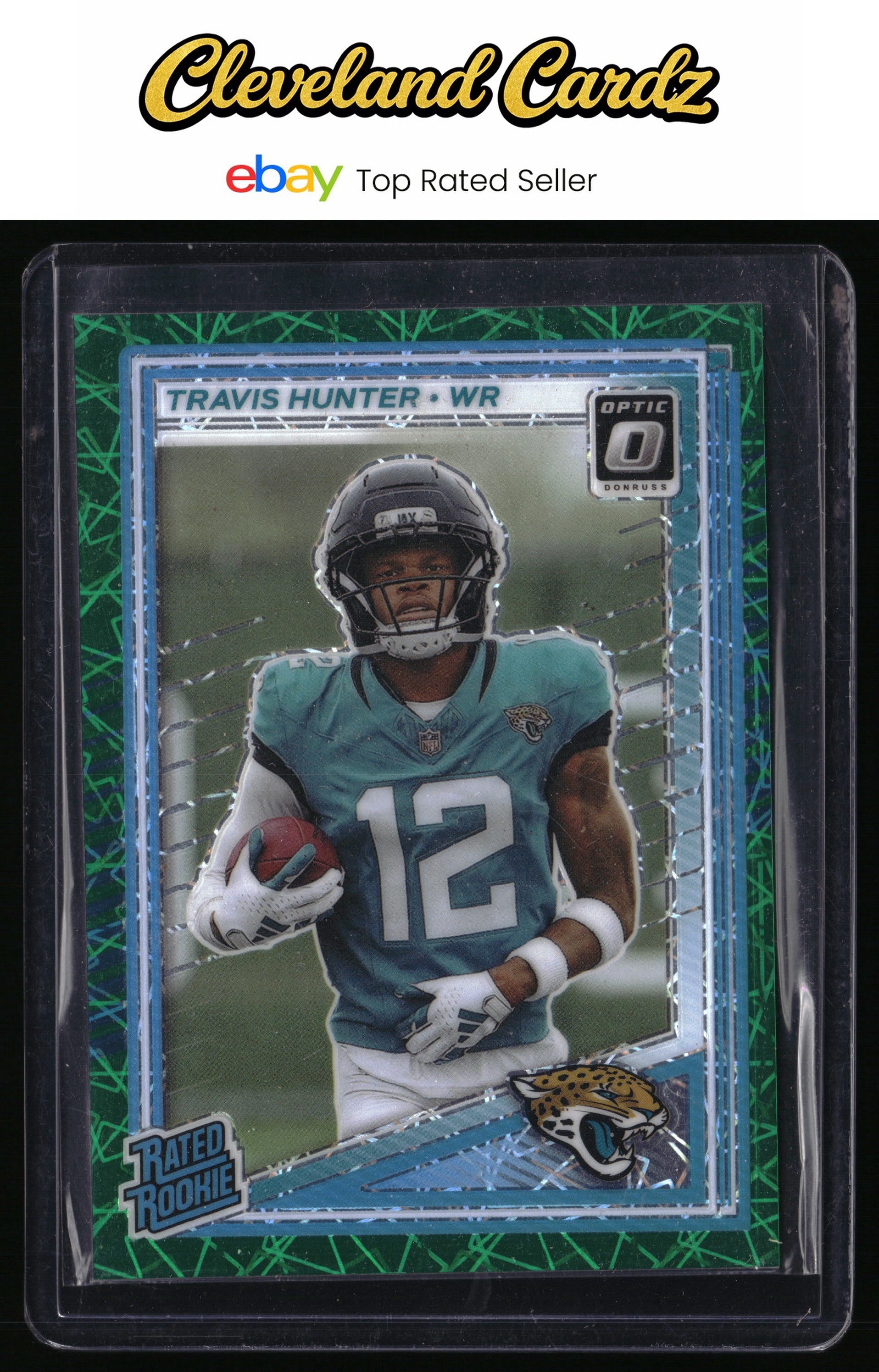 2025 Donruss Optic #201 Travis Hunter Green Velocity