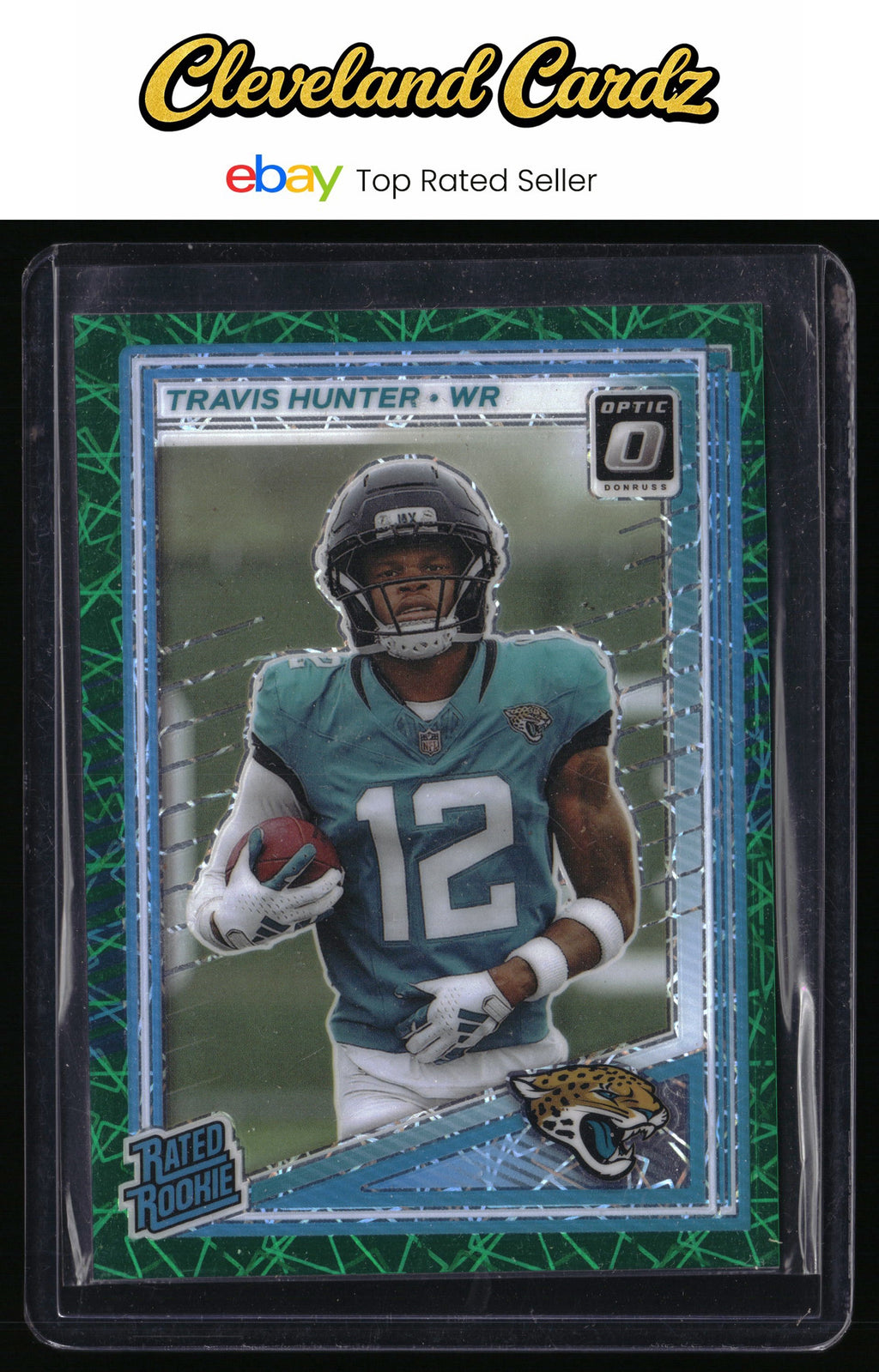 2025 Donruss Optic #201 Travis Hunter Green Velocity
