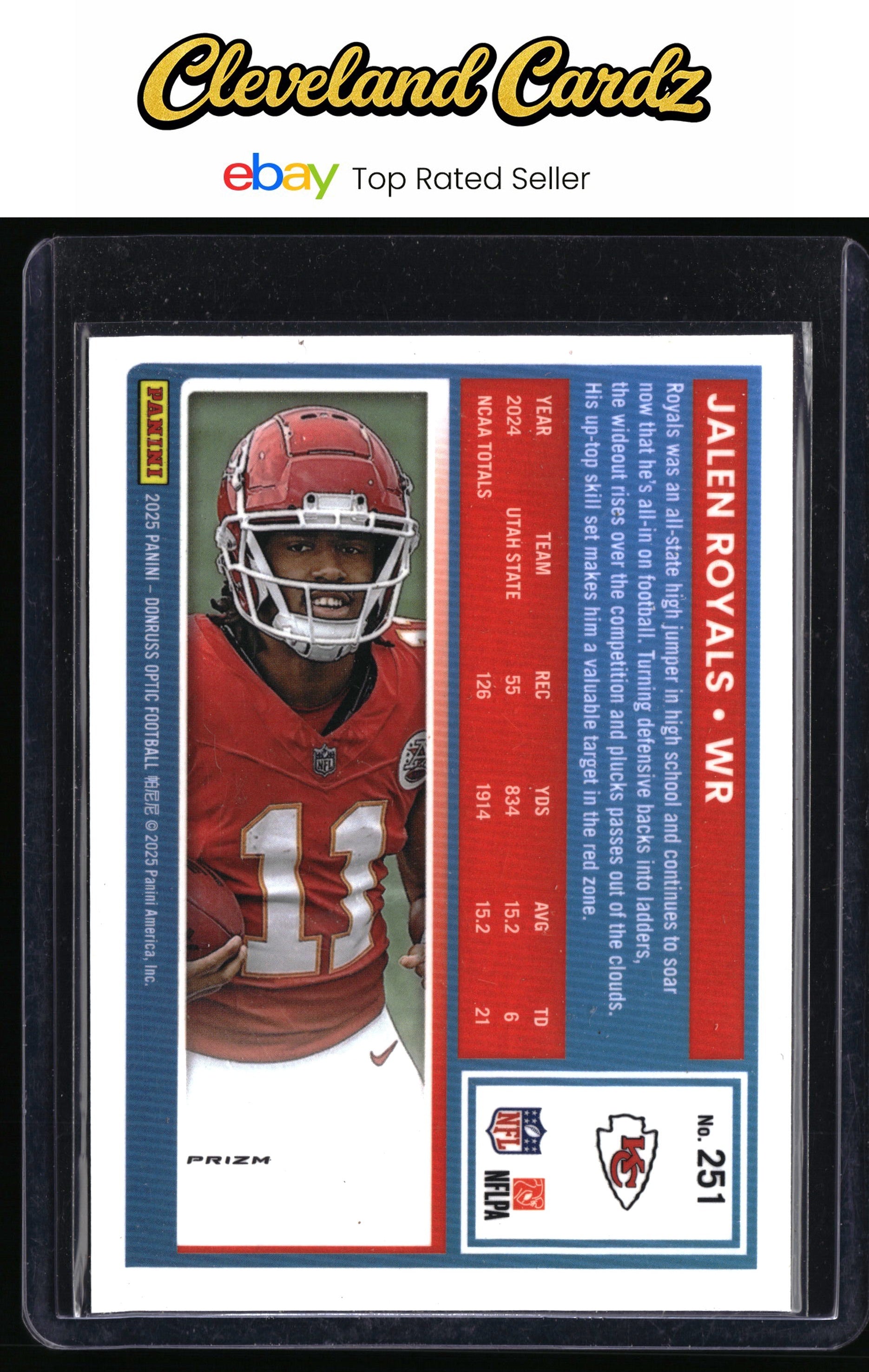 2025 Donruss Optic #251 Jalen Royals Green Velocity