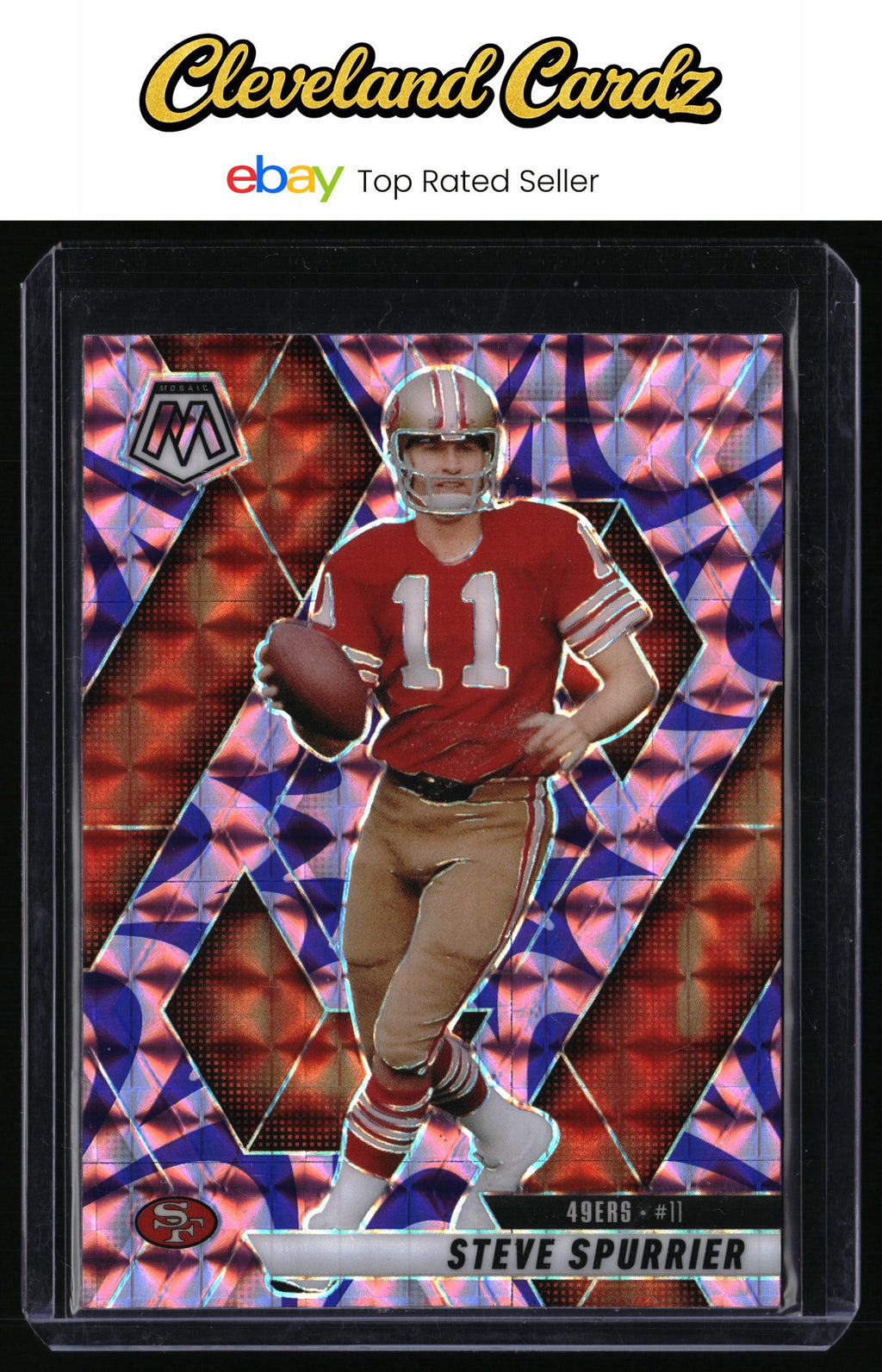 2025 Panini Mosaic #42 Steve Spurrier Mosaic Reactive Purple
