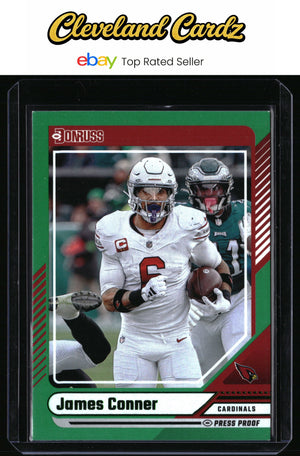 2024 Donruss #46 James Conner Press Proof Green