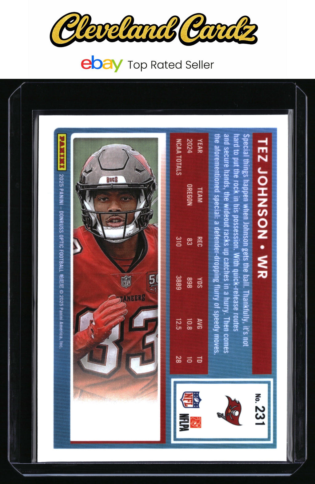 2025 Donruss Optic #231 Tez Johnson