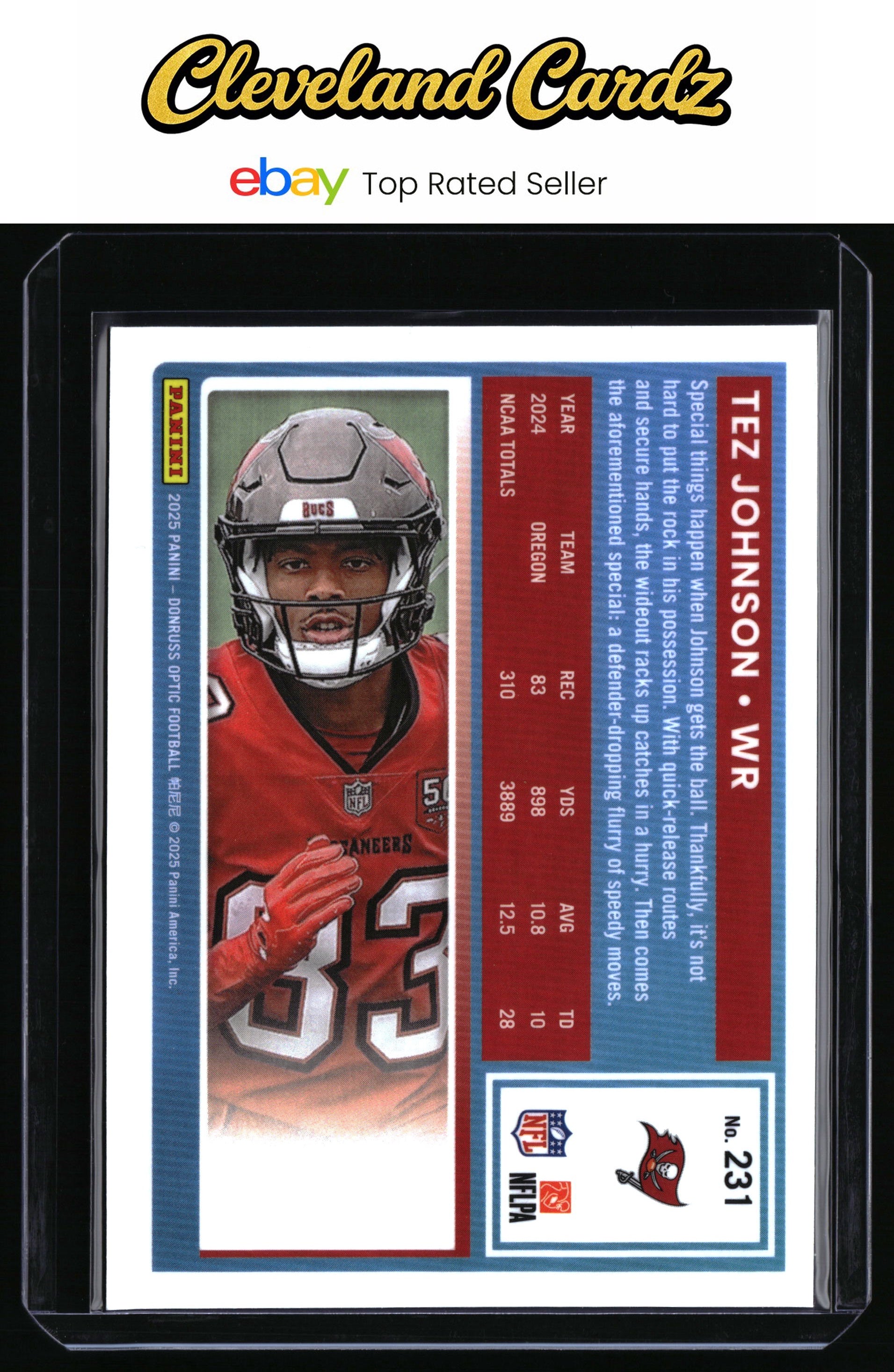 2025 Donruss Optic #231 Tez Johnson