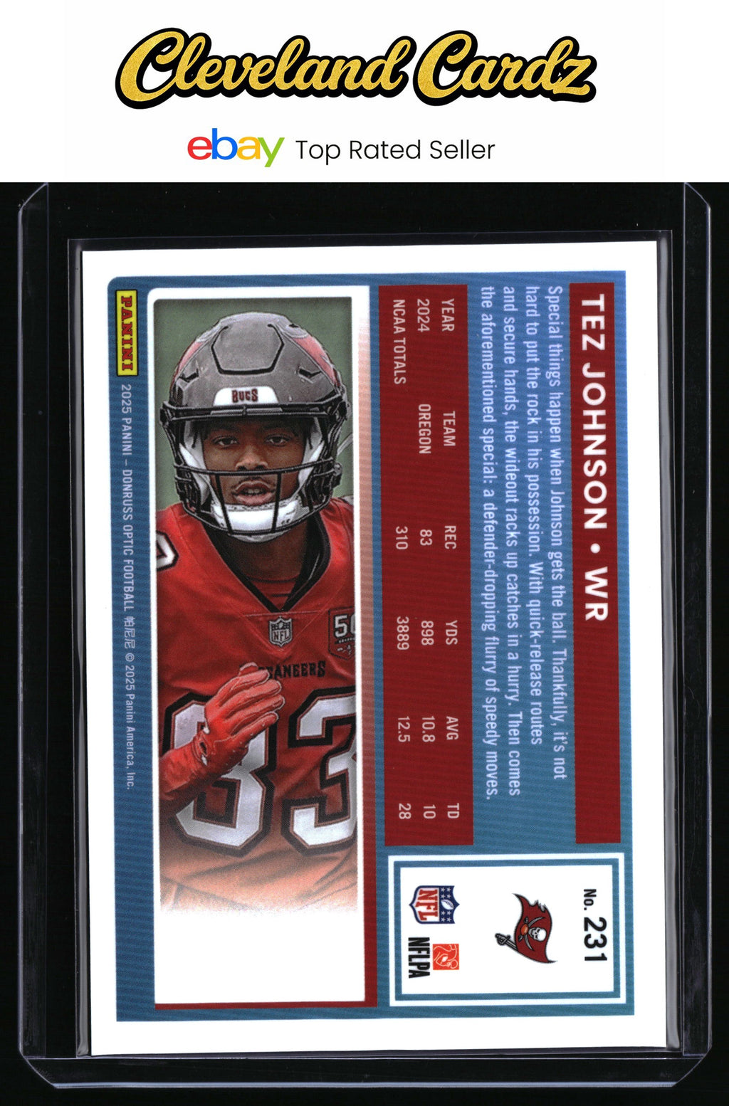 2025 Donruss Optic #231 Tez Johnson