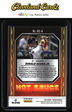 2022 Panini Mosaic #HS-4 Ronald Acuna Jr. Hot Sauce Green Mosaic