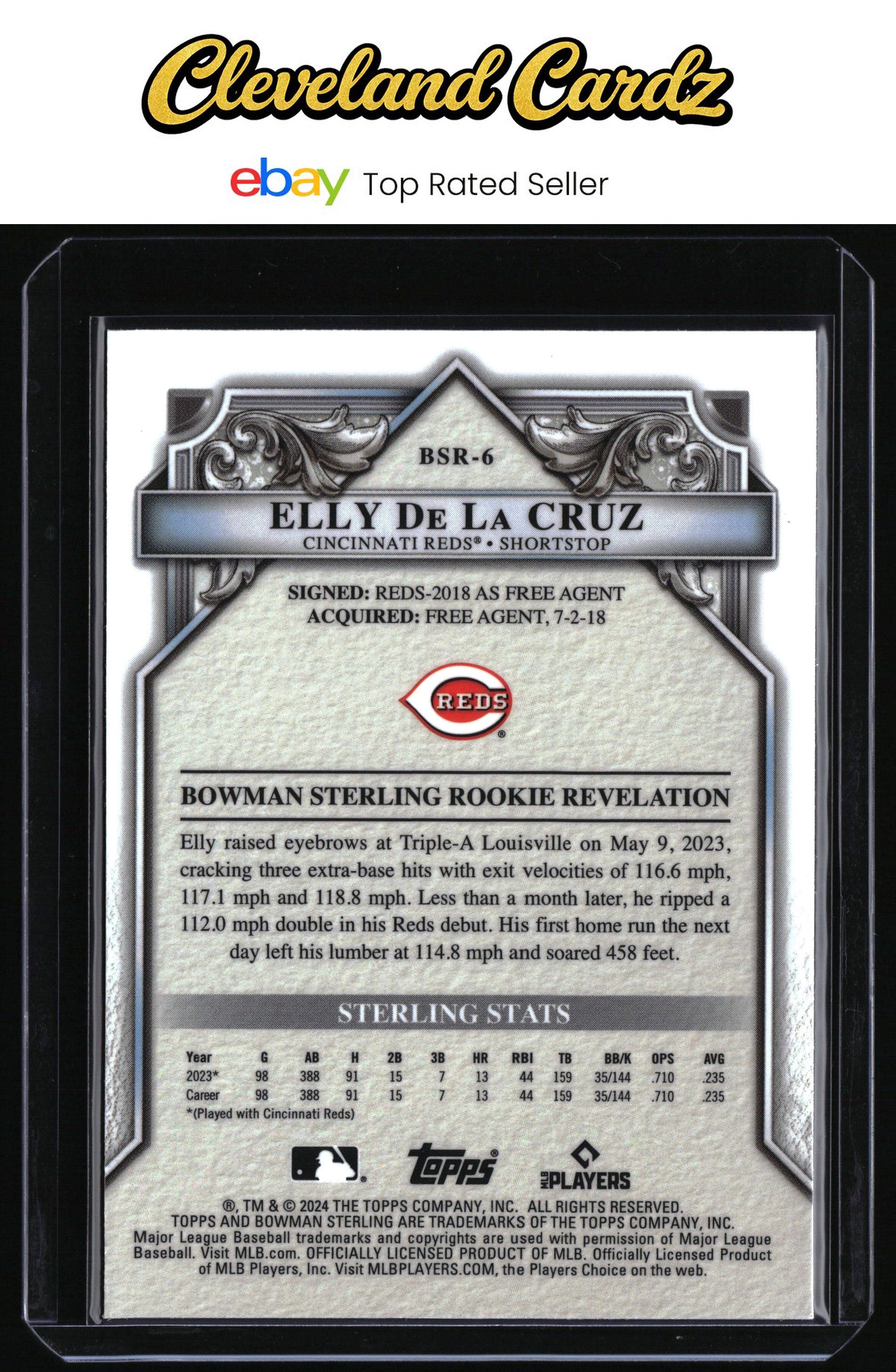 2024 Bowman Sterling #BSR-6 Elly De La Cruz