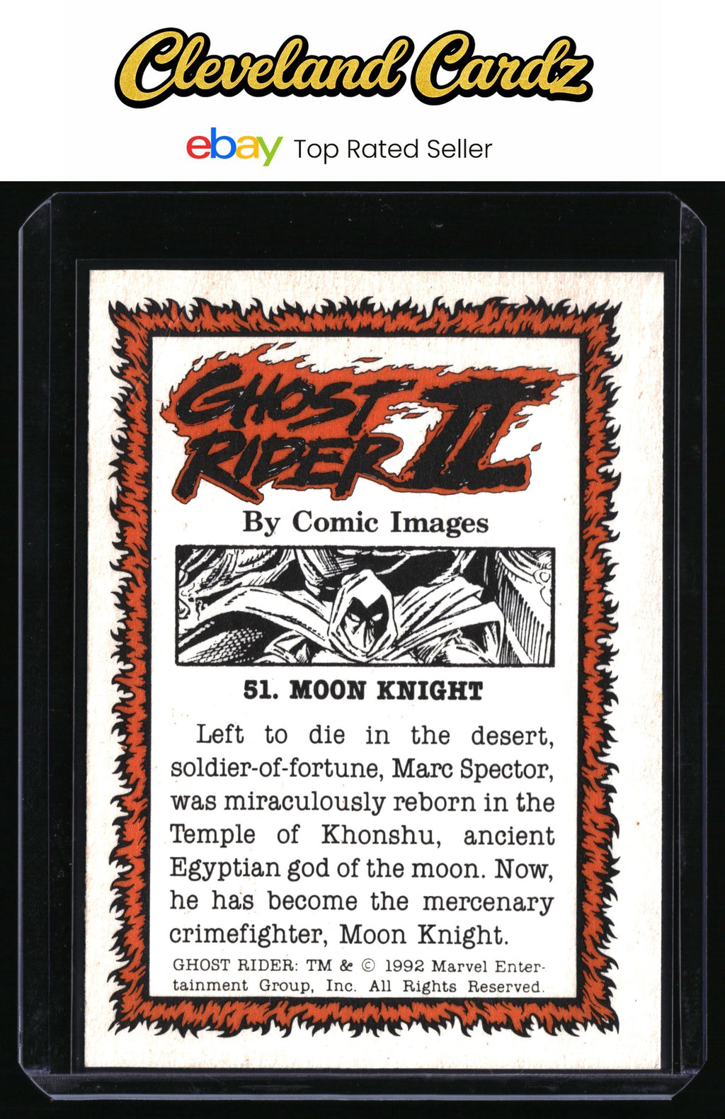 1992 Comic Images Ghost Rider II #51 Moon Knight