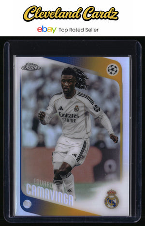 2025-26 Topps Chrome UEFA Club Competitions #31 Eduardo Camavinga Refractor