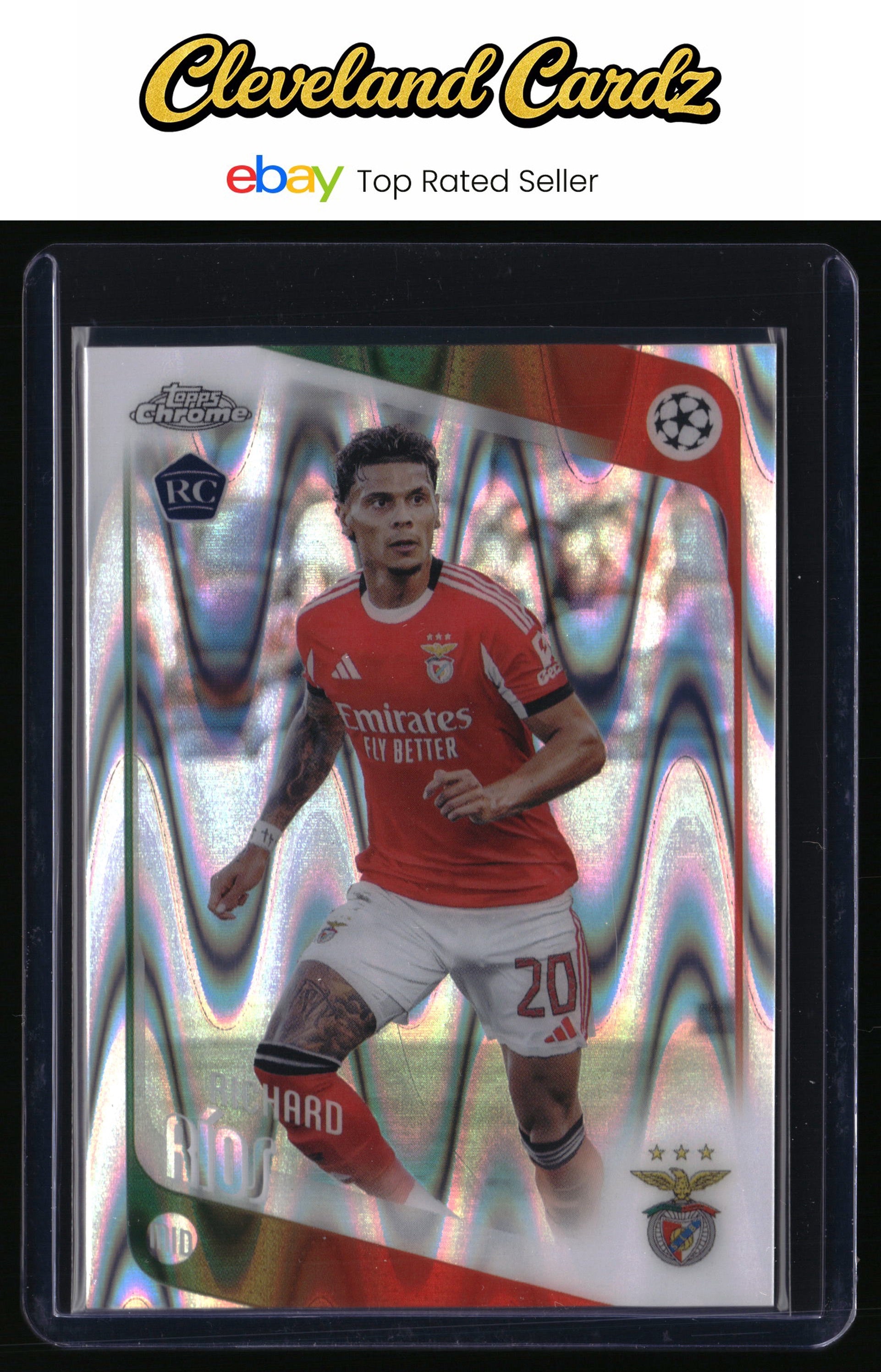 2025-26 Topps Chrome UEFA Club Competitions #16 Richard Ríos Raywave Refractor