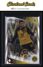 2025-26 Topps Chrome UEFA Club Comp. #25 Julien Duranville Raywave Refractor