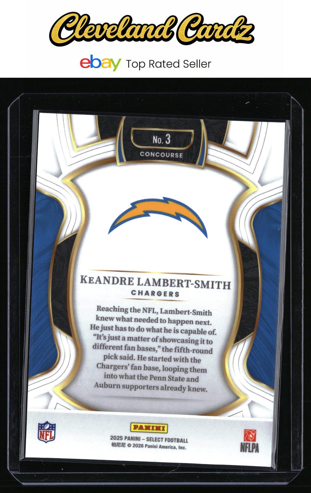 2025 Panini Select #3 KeAndre Lambert-Smith