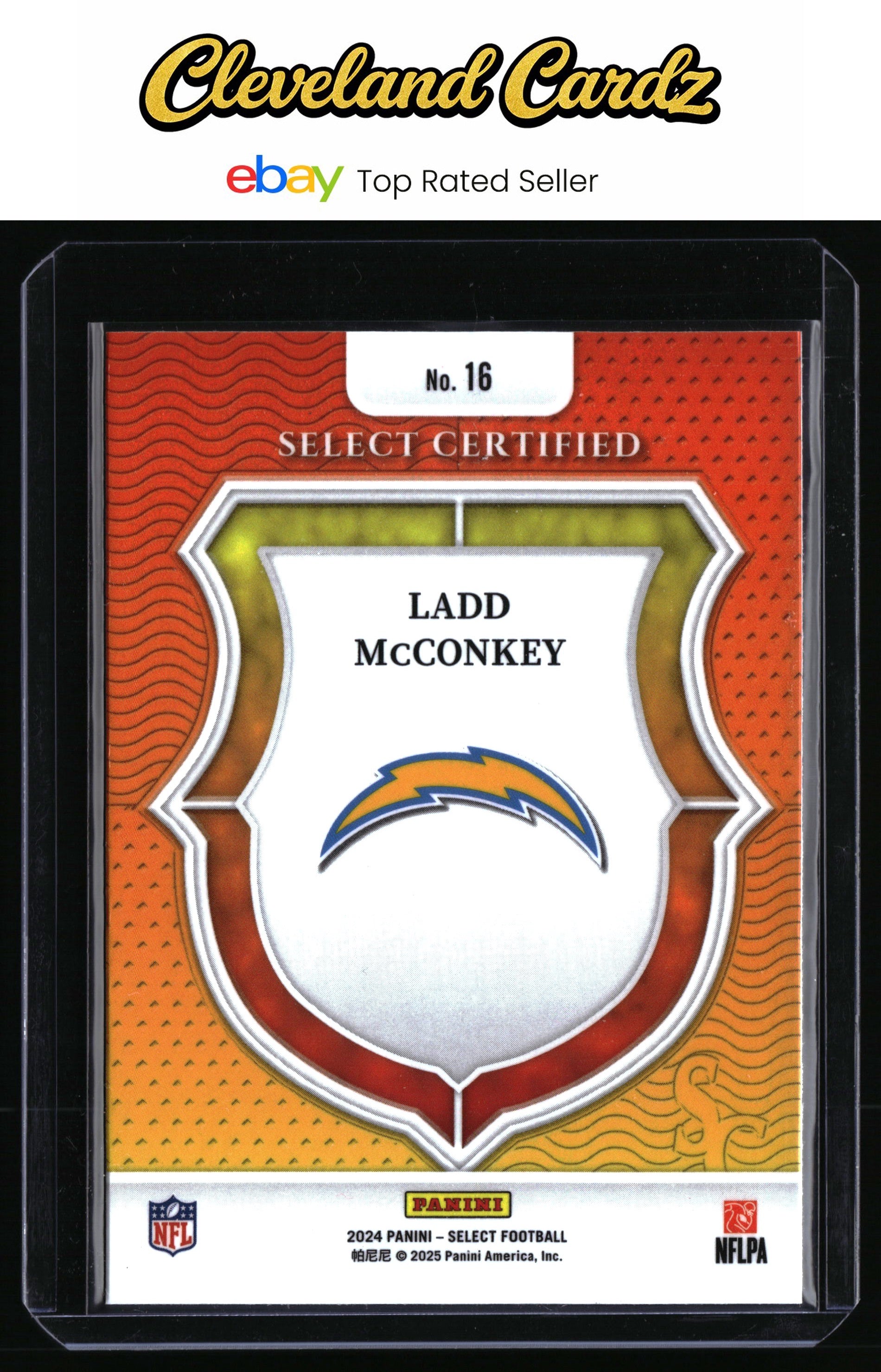 2024 Panini Select #16 Ladd McConkey Select Certified Rookies