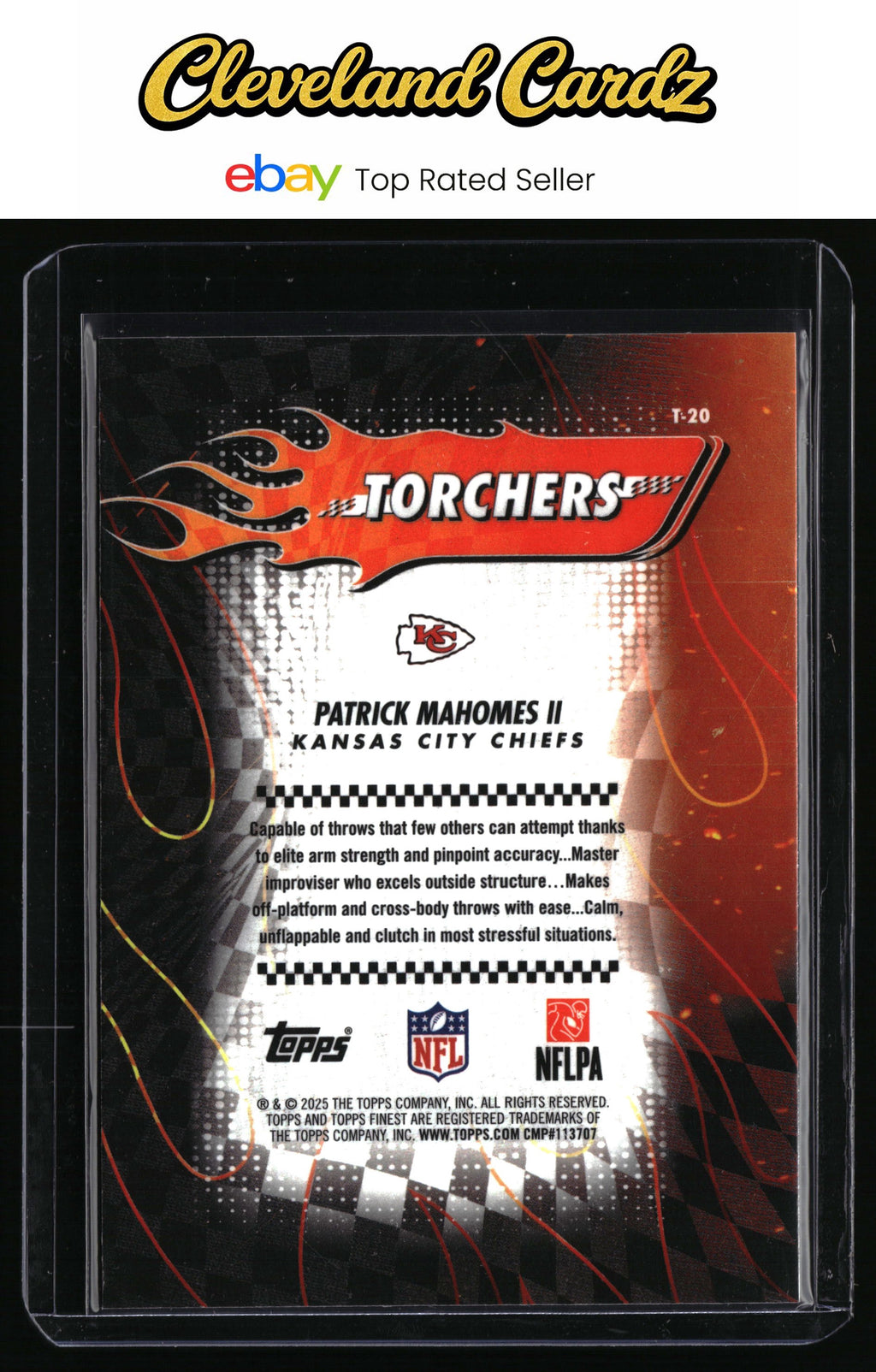 2025 Finest #T-20 Patrick Mahomes II Torchers