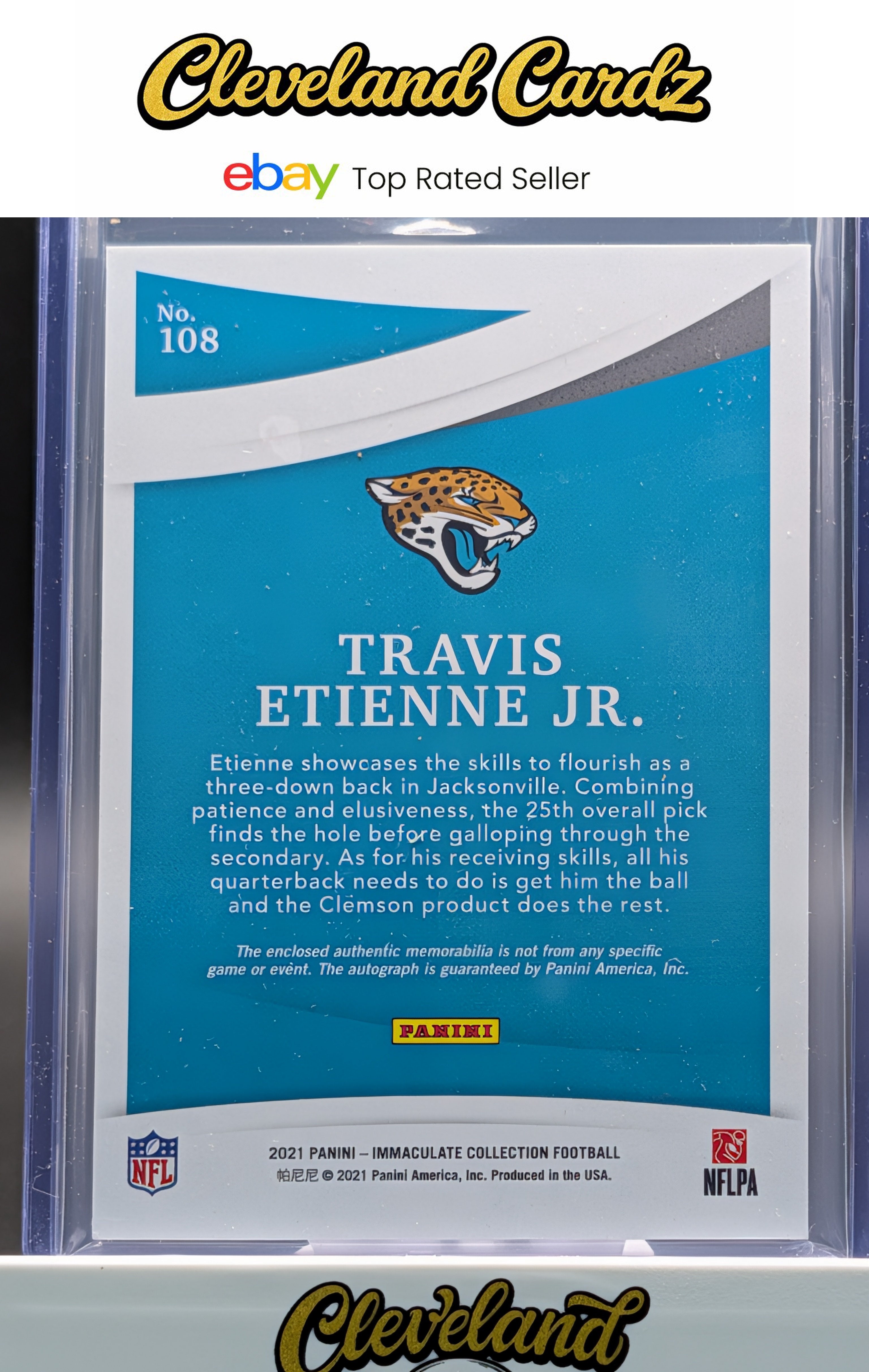 2021 Panini Immaculate #108 Travis Etienne Jr. #/99