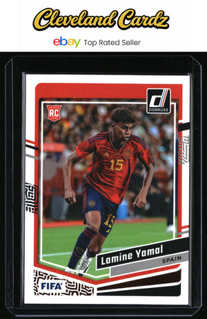 2023-24 Donruss #54 Lamine Yamal Rookie Card FUTURE WORLD CUP WINNER/MVP