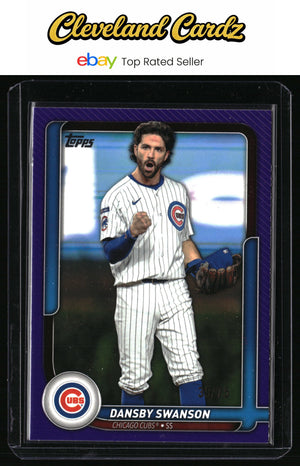 2026 Topps #10 Dansby Swanson Flagship Collection Purple Refractor #/75