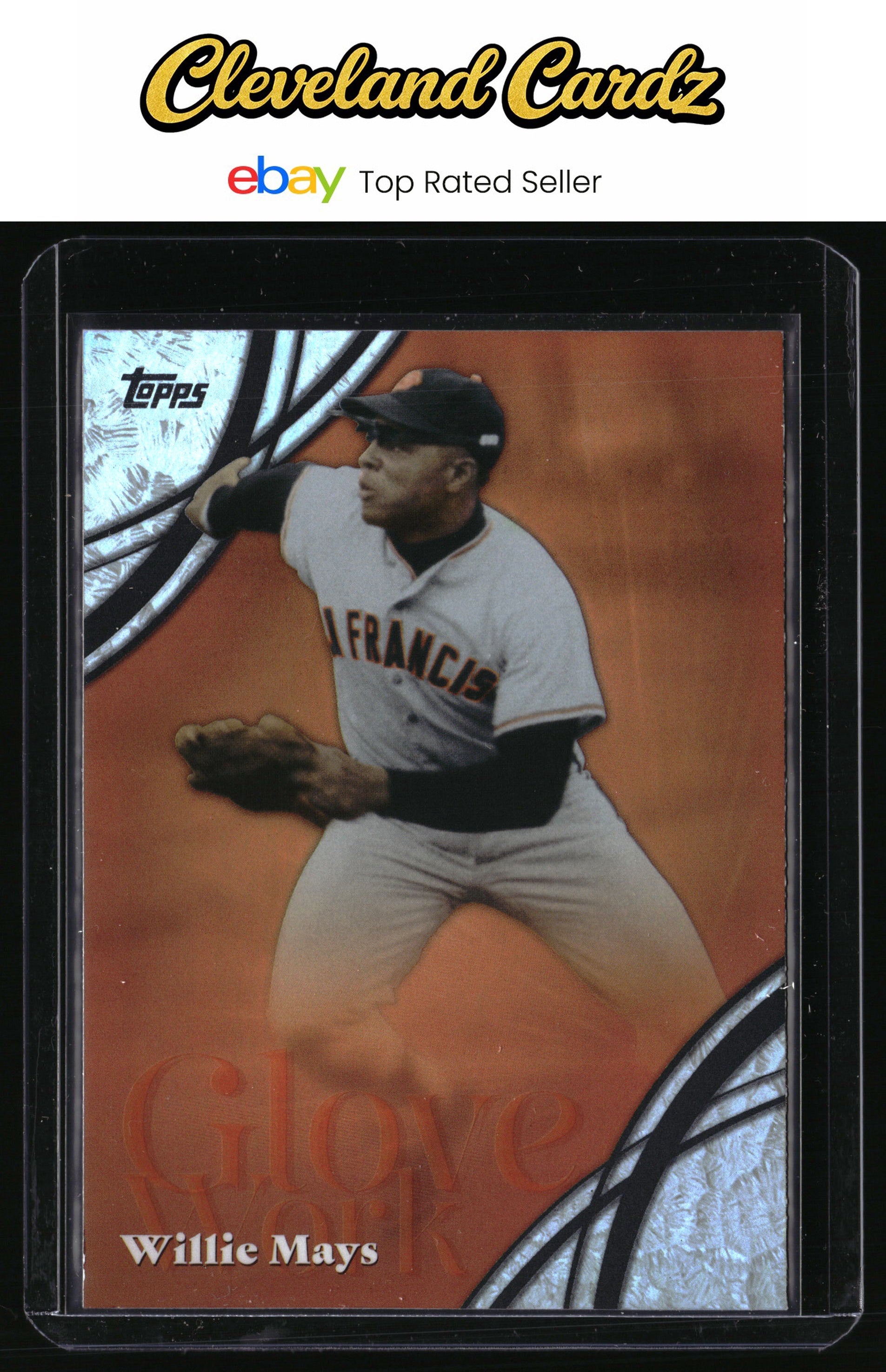 2026 Topps #GW-6 Willie Mays Glove Work