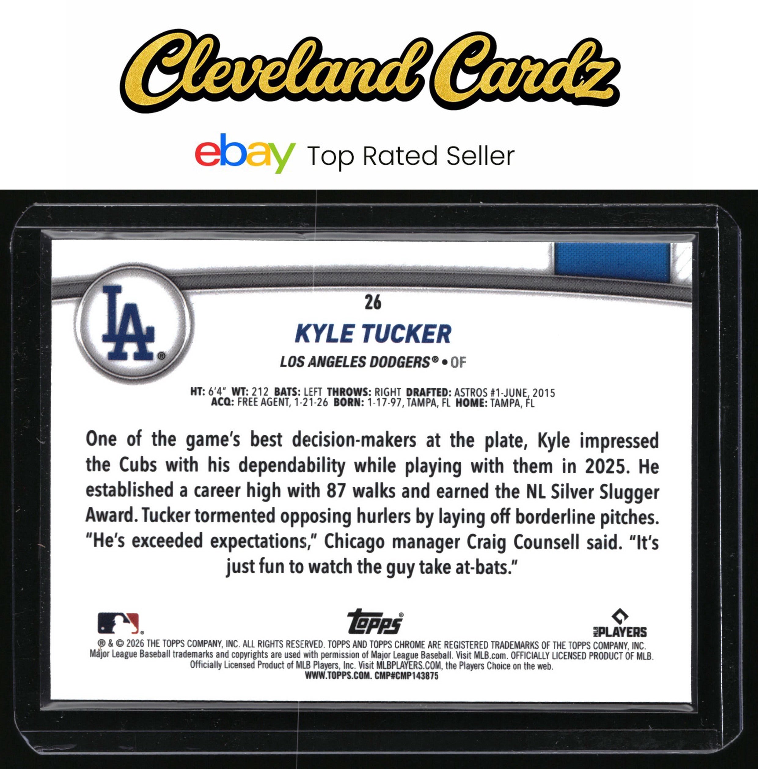 2026 Topps #26 Kyle Tucker Flagship Collection Chrome (Series Two)