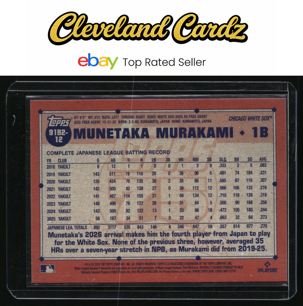 2026 Topps #91B2-12 Munetaka Murakami 1991 Topps 35th Anniversary