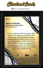 2026 Topps #GW-58 Brice Turang Glove Work
