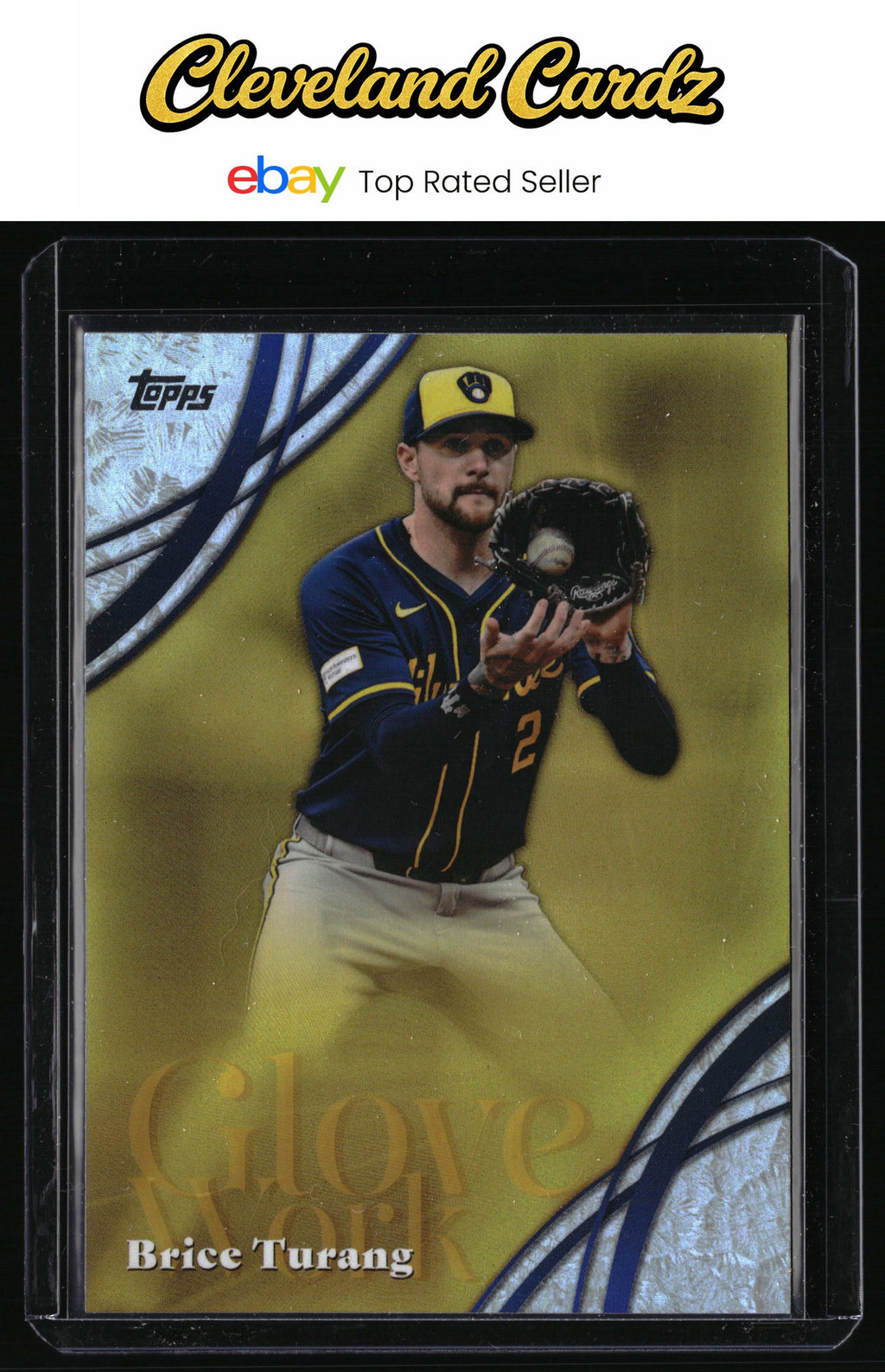 2026 Topps #GW-58 Brice Turang Glove Work