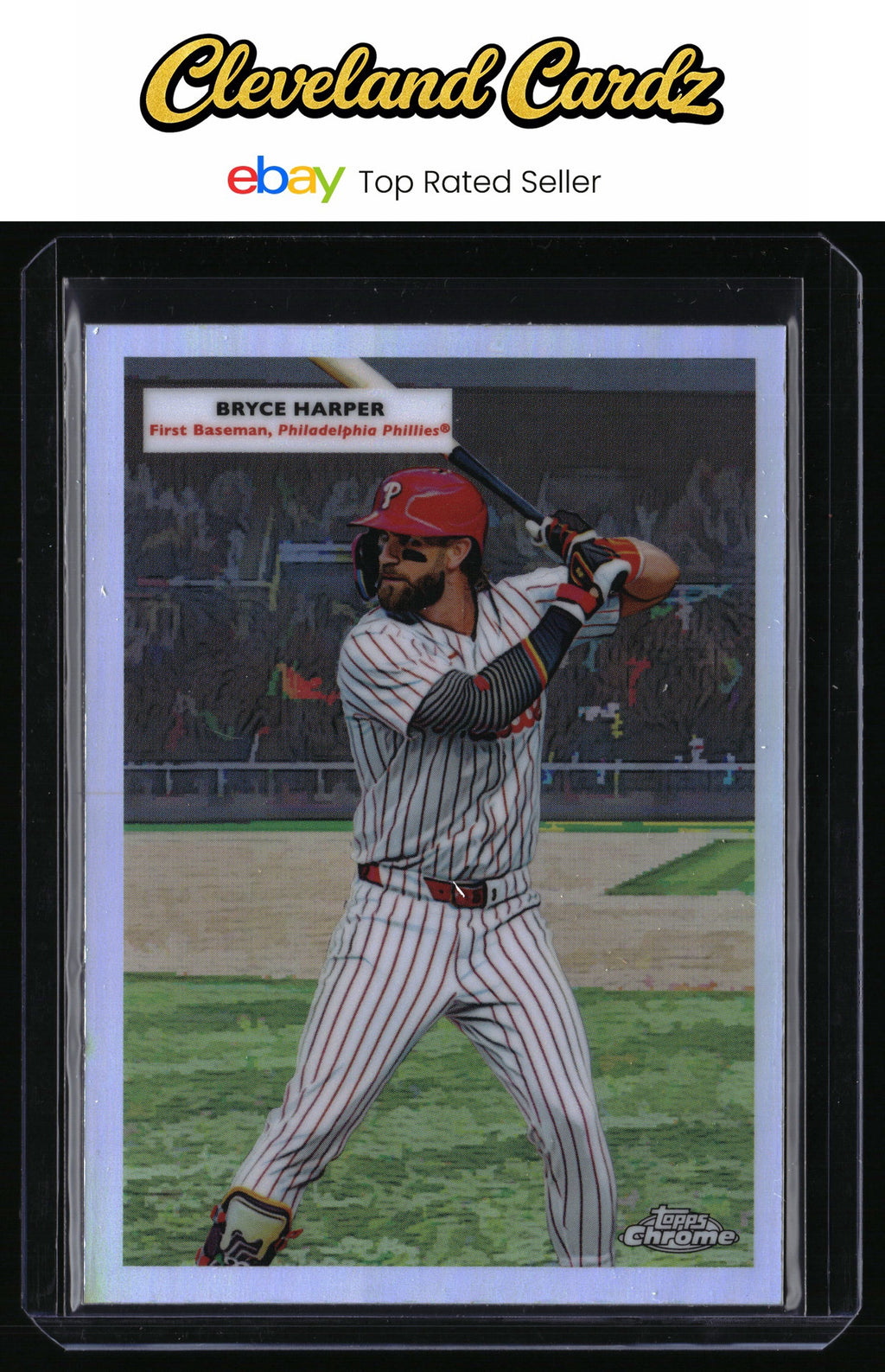 2025 Topps Chrome #55DH-4 Bryce Harper/Mike Schmidt 1955 Topps Doubleheaders