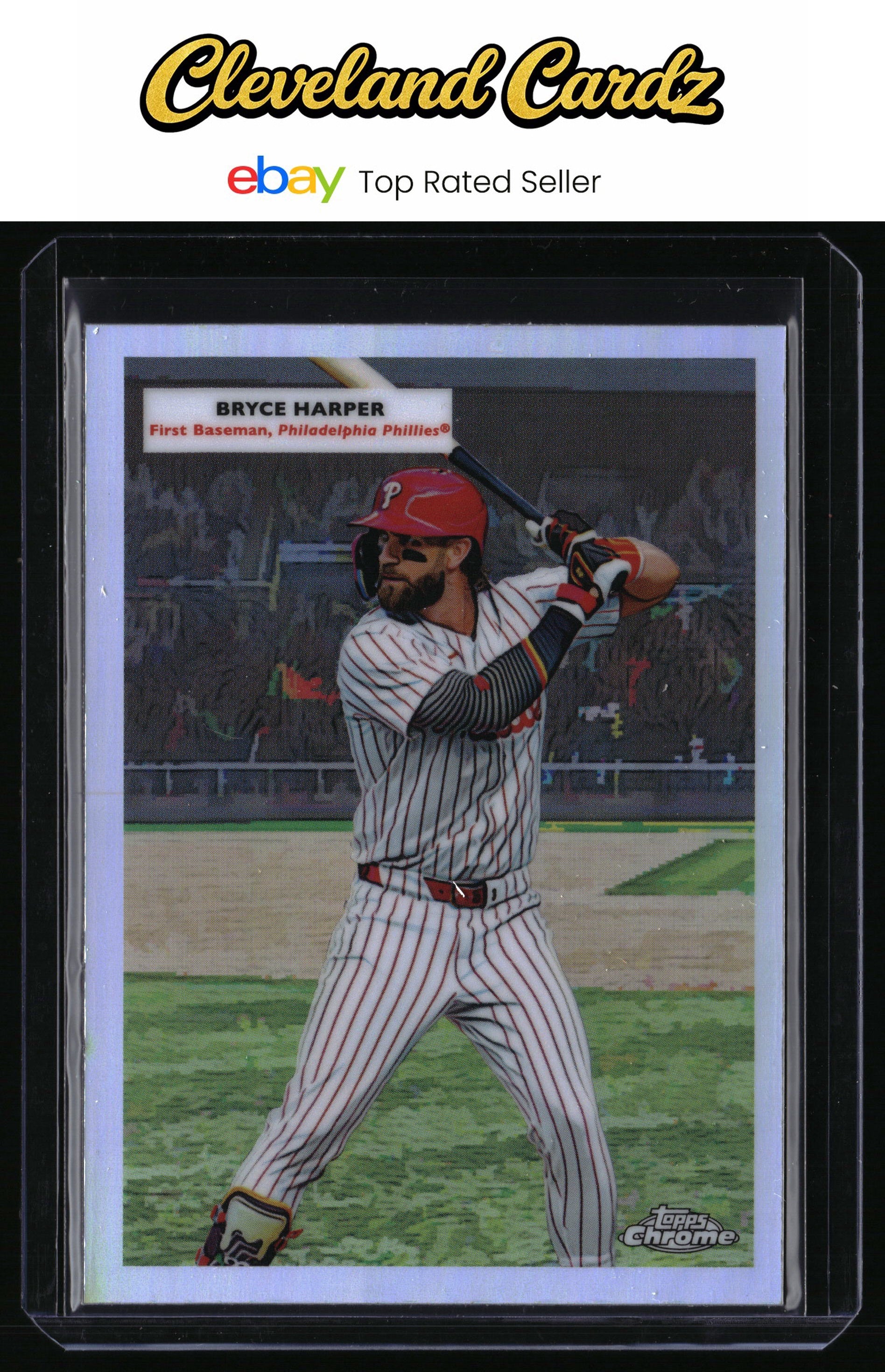 2025 Topps Chrome #55DH-4 Bryce Harper/Mike Schmidt 1955 Topps Doubleheaders