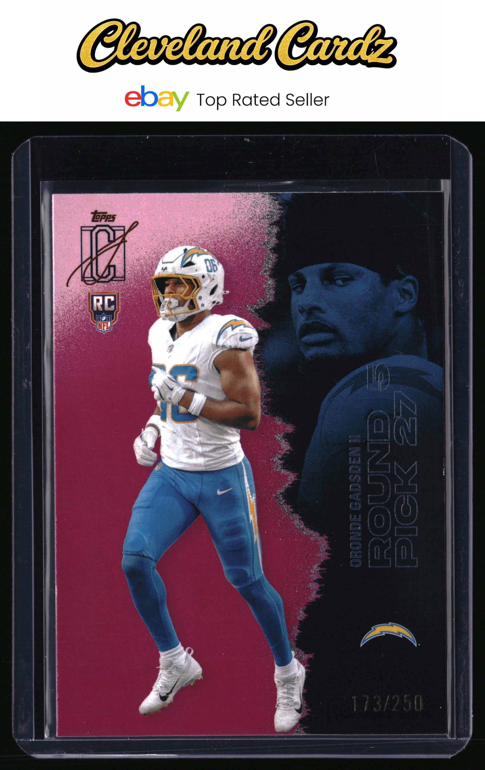 2025 Topps Signature Class #227 Oronde Gadsden II Chrome Magenta Refractor #/250