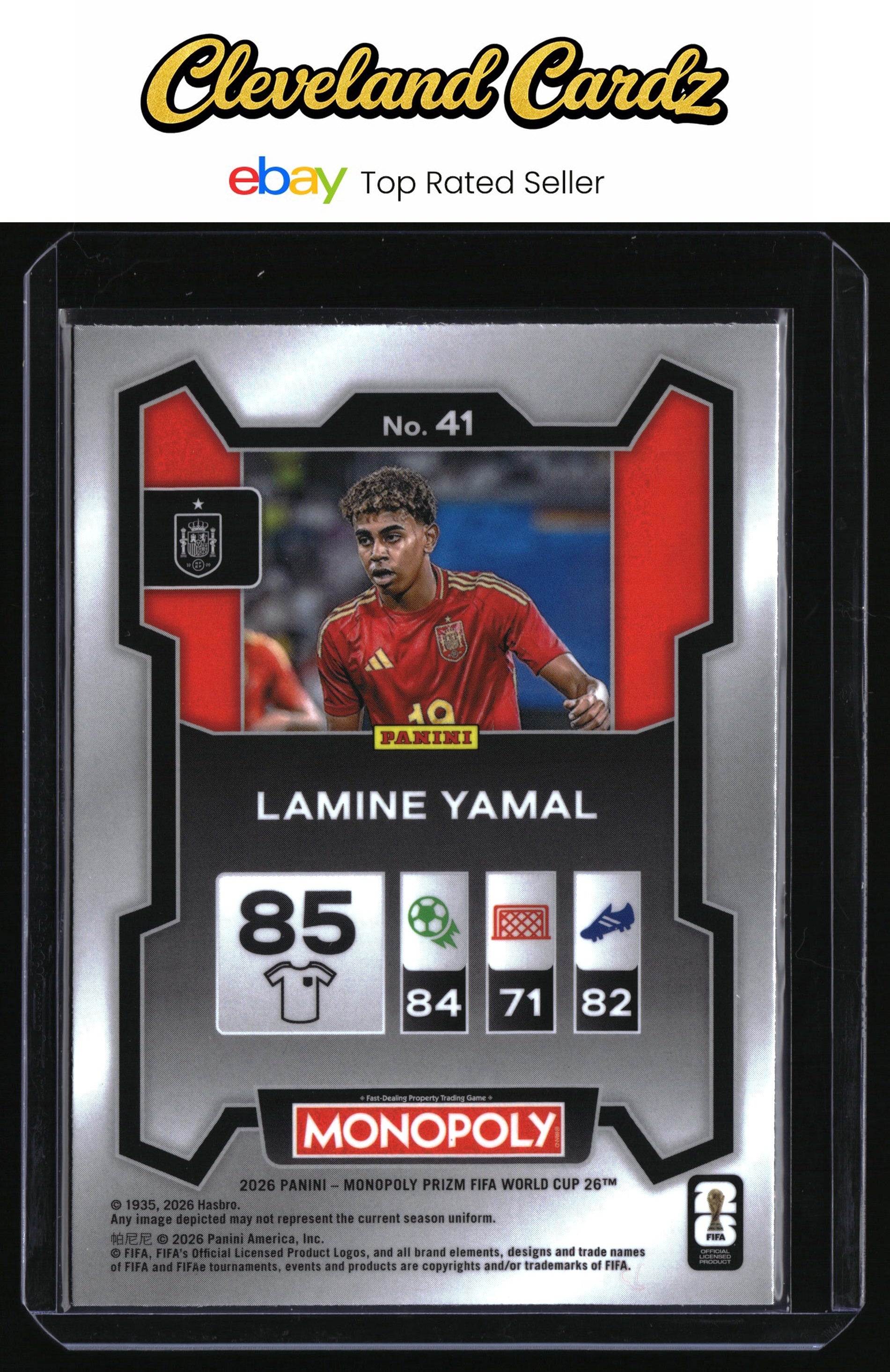 2026 Panini Prizm Monopoly FIFA World Cup #41 Lamine Yamal