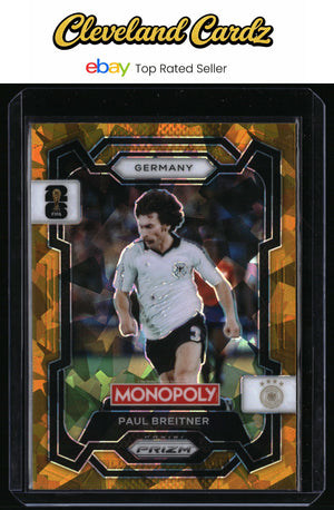 2026 Panini FIFA World Cup #63 Paul Breitner Gold Cracked Ice Prizms