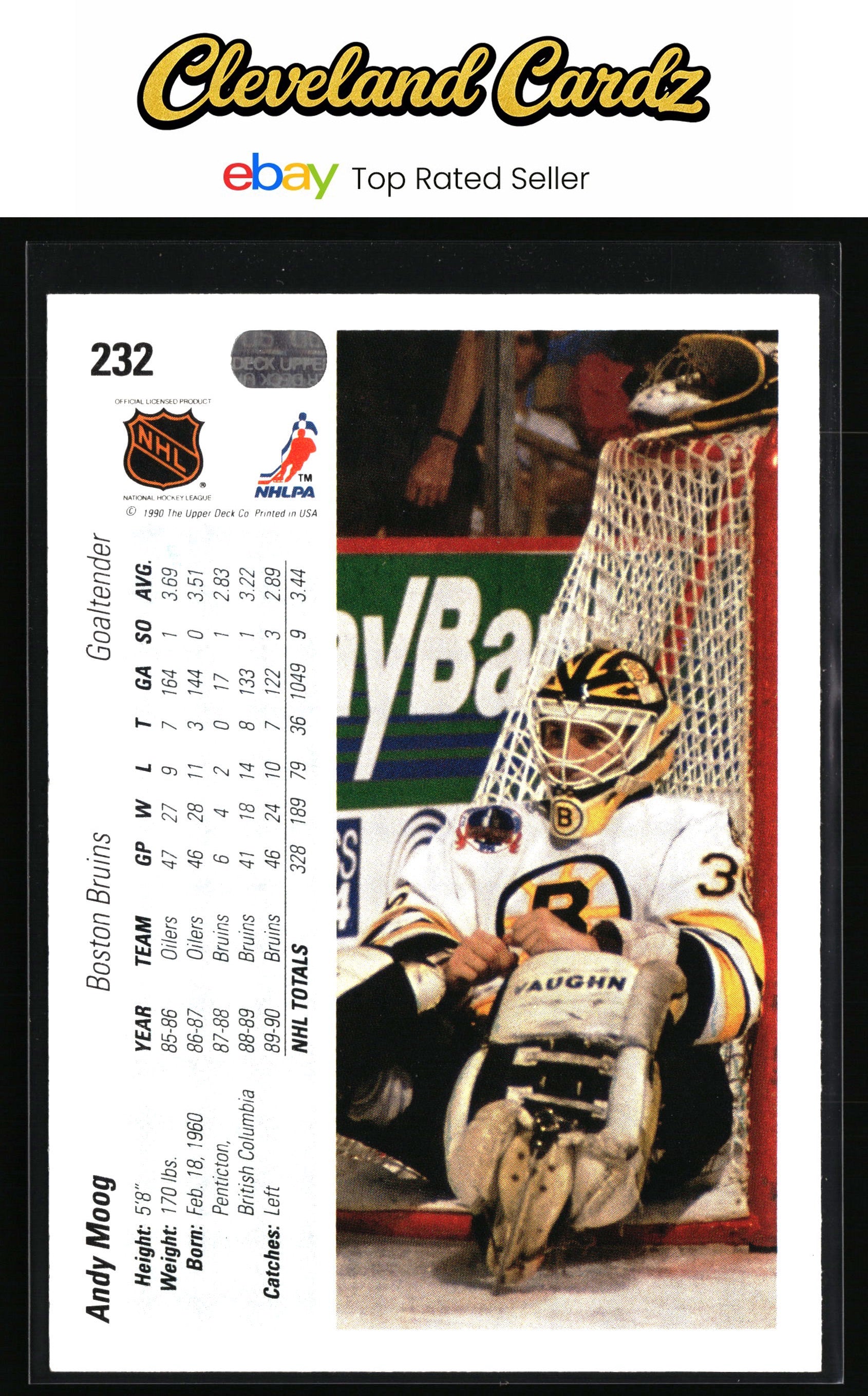 1990-91 Upper Deck #232 Andy Moog