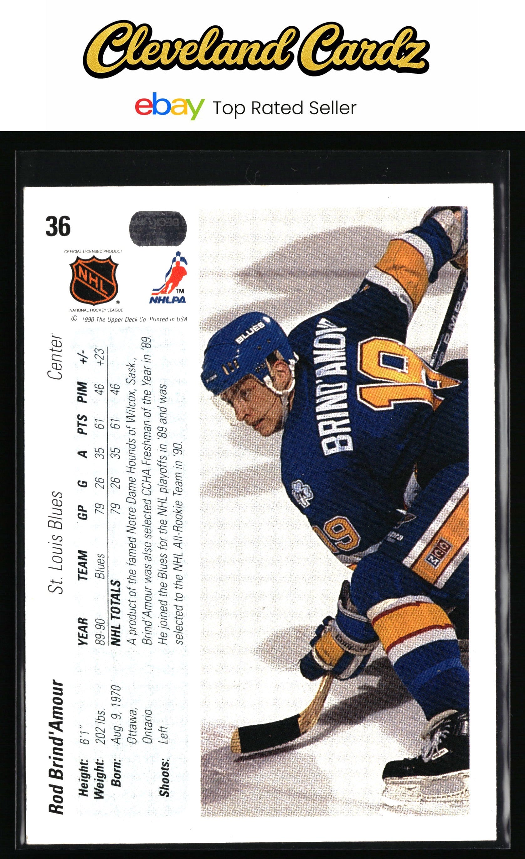 1990-91 Upper Deck #36 Rod Brind'Amour