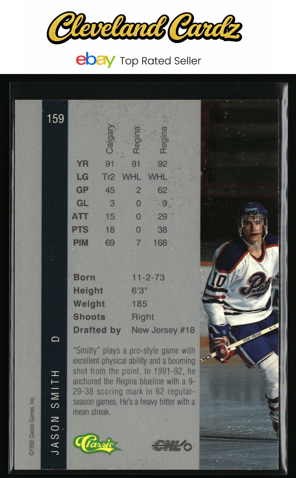 1992 Classic Four Sport #159 Jason Smith