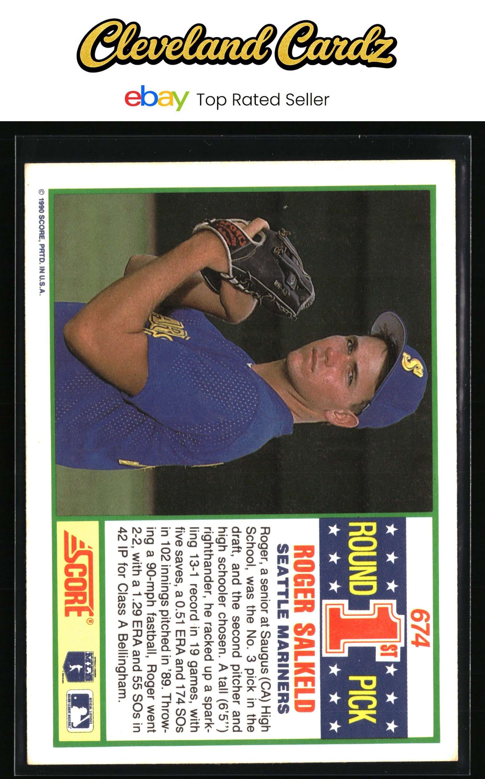 1990 Score #674 Roger Salkeld