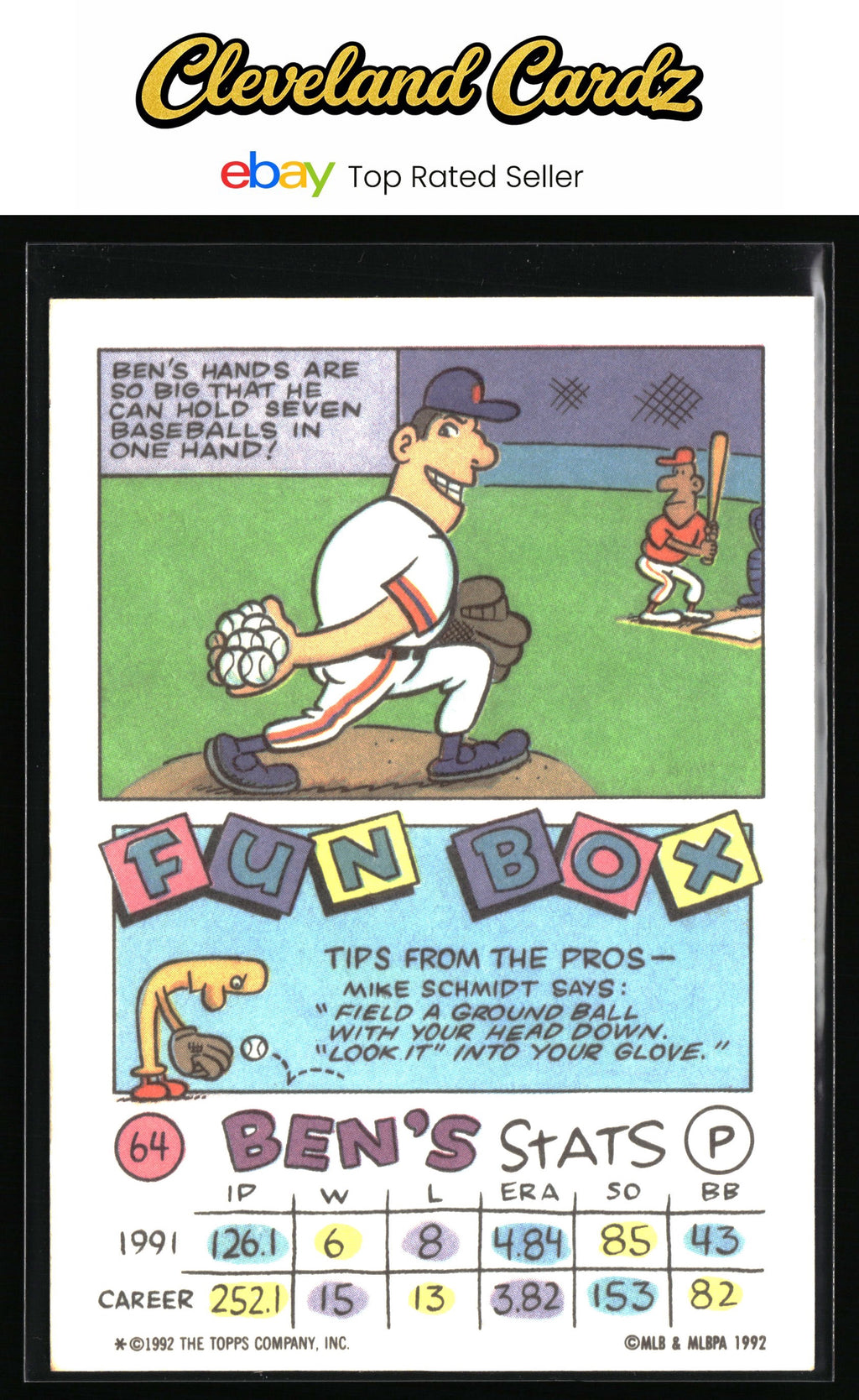 1992 Topps Kids #64 Ben McDonald