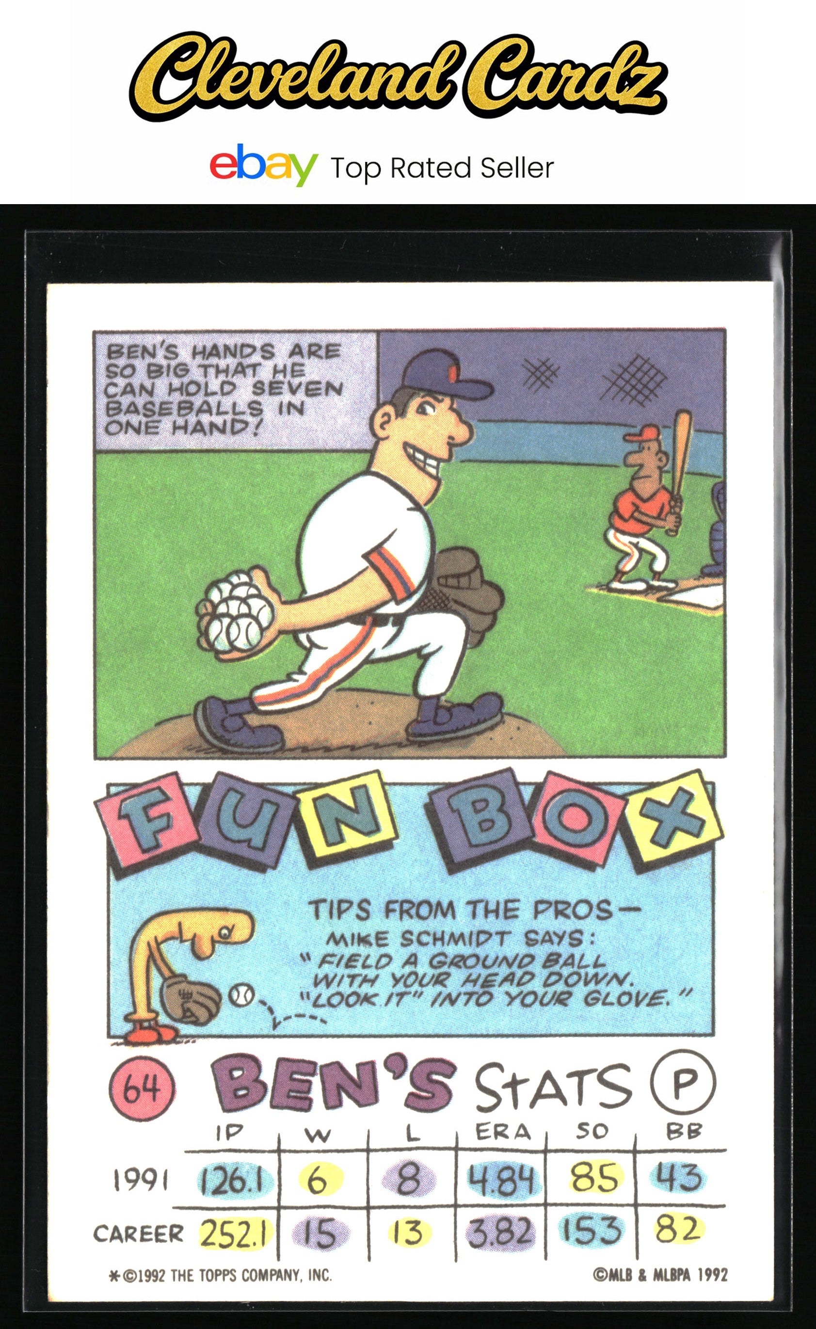 1992 Topps Kids #64 Ben McDonald