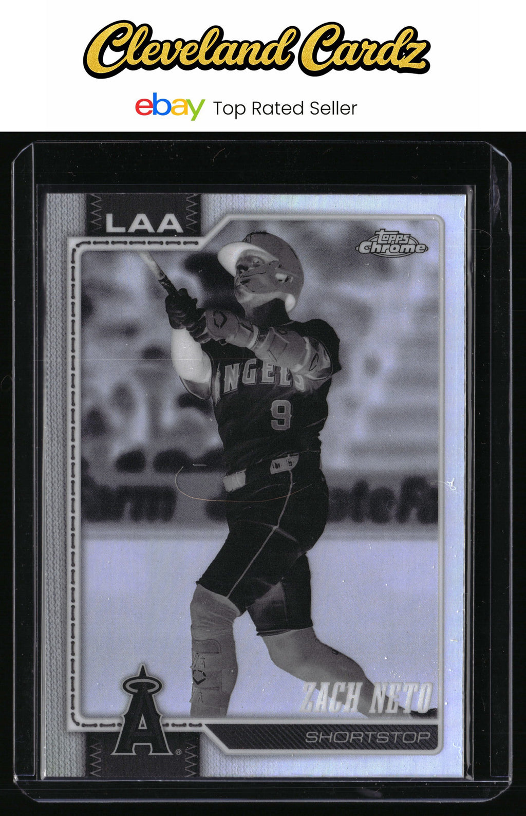 2026 Topps Chrome #77 Zach Neto Negative Refractors